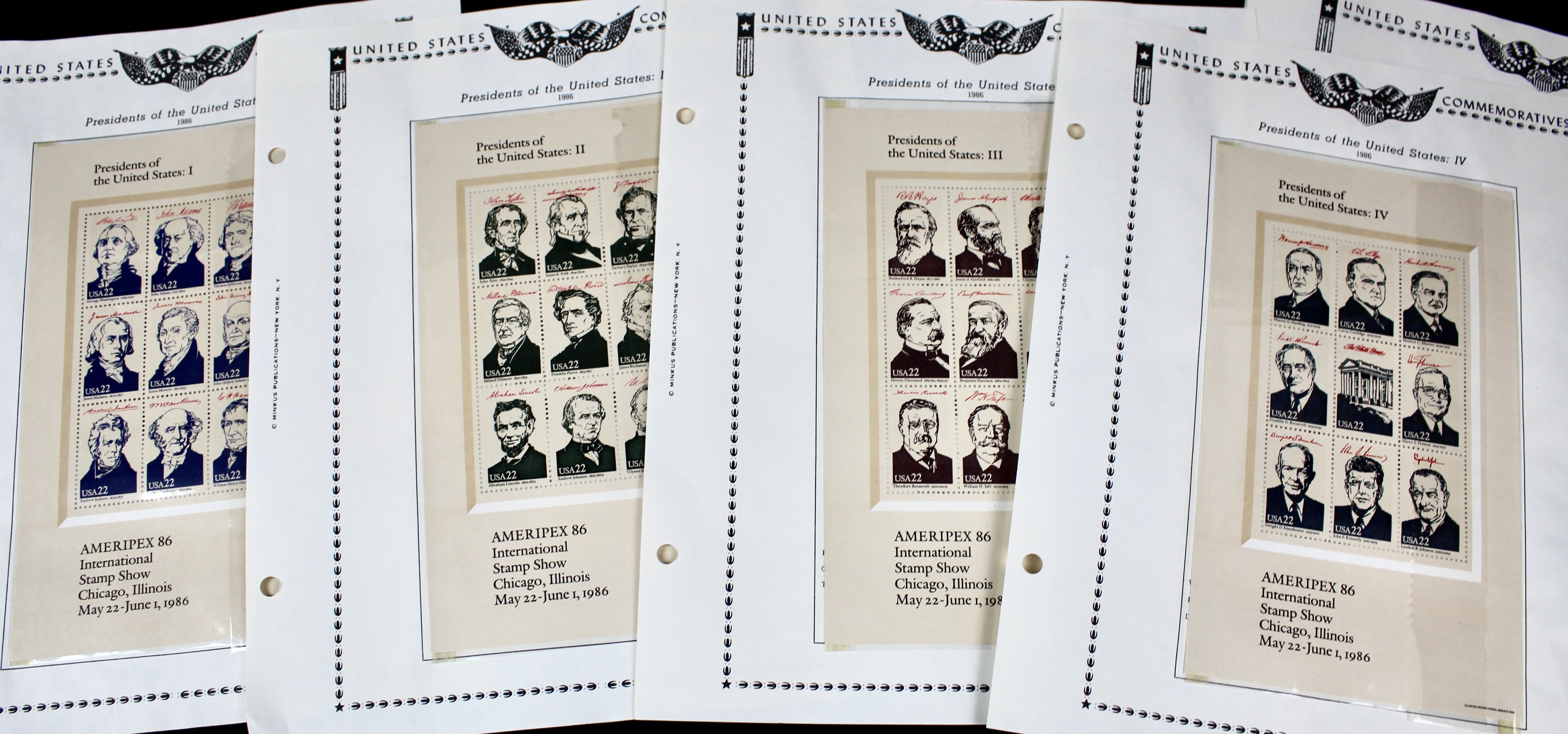 U.S. Postage Stamp Collection, 1929 to 1986