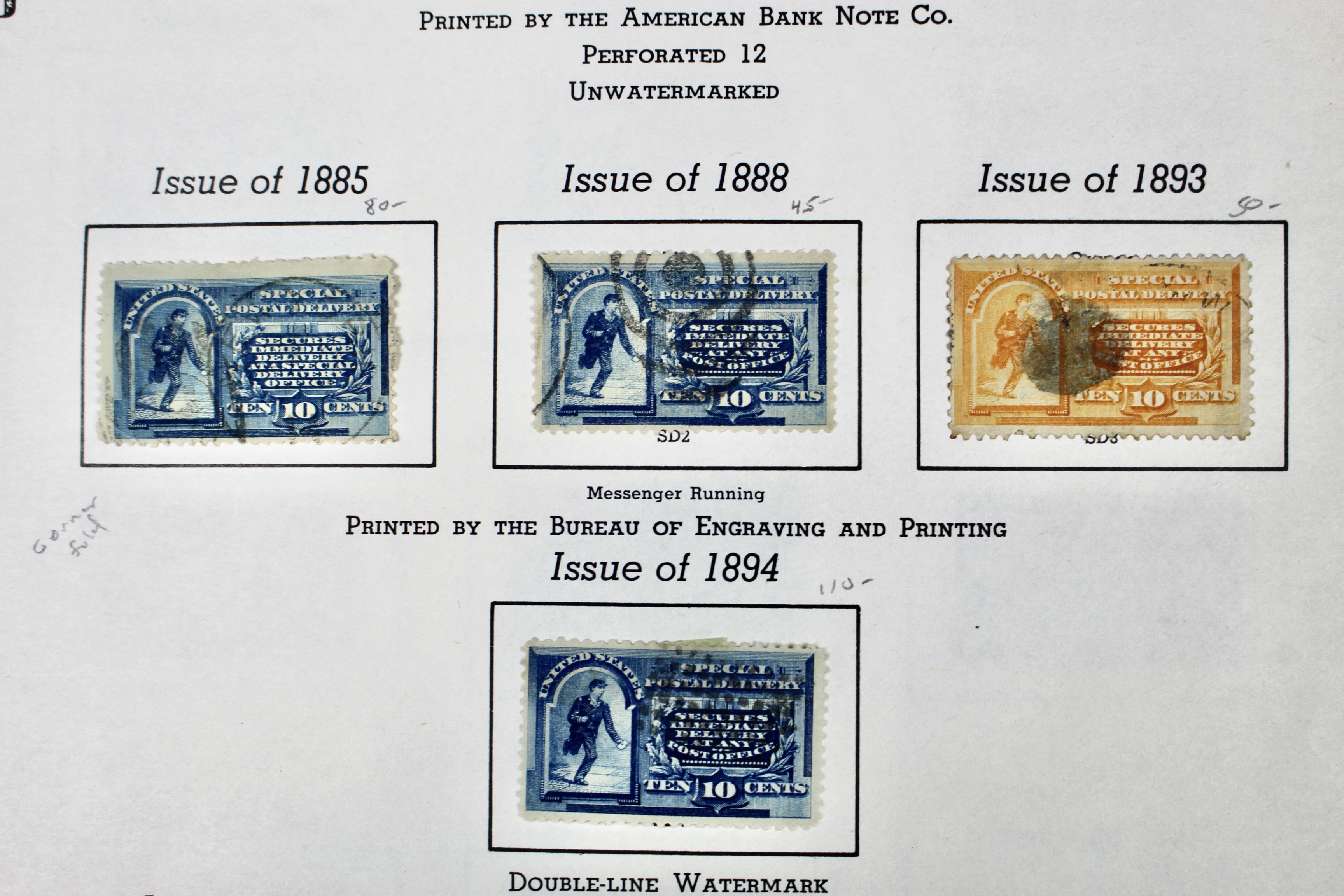 "Back of the Book" U.S. Postage Stamp Collection
