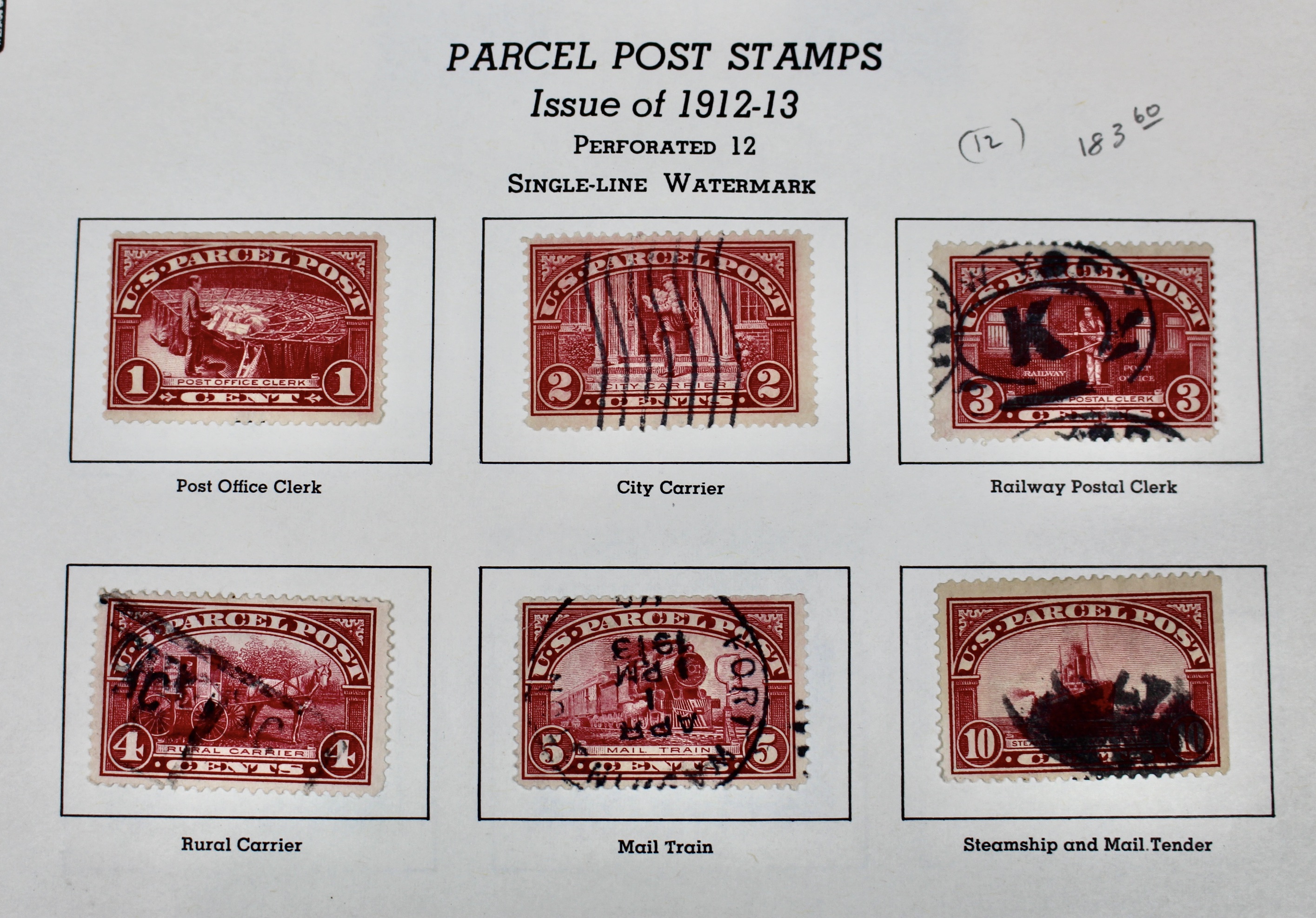 "Back of the Book" U.S. Postage Stamp Collection