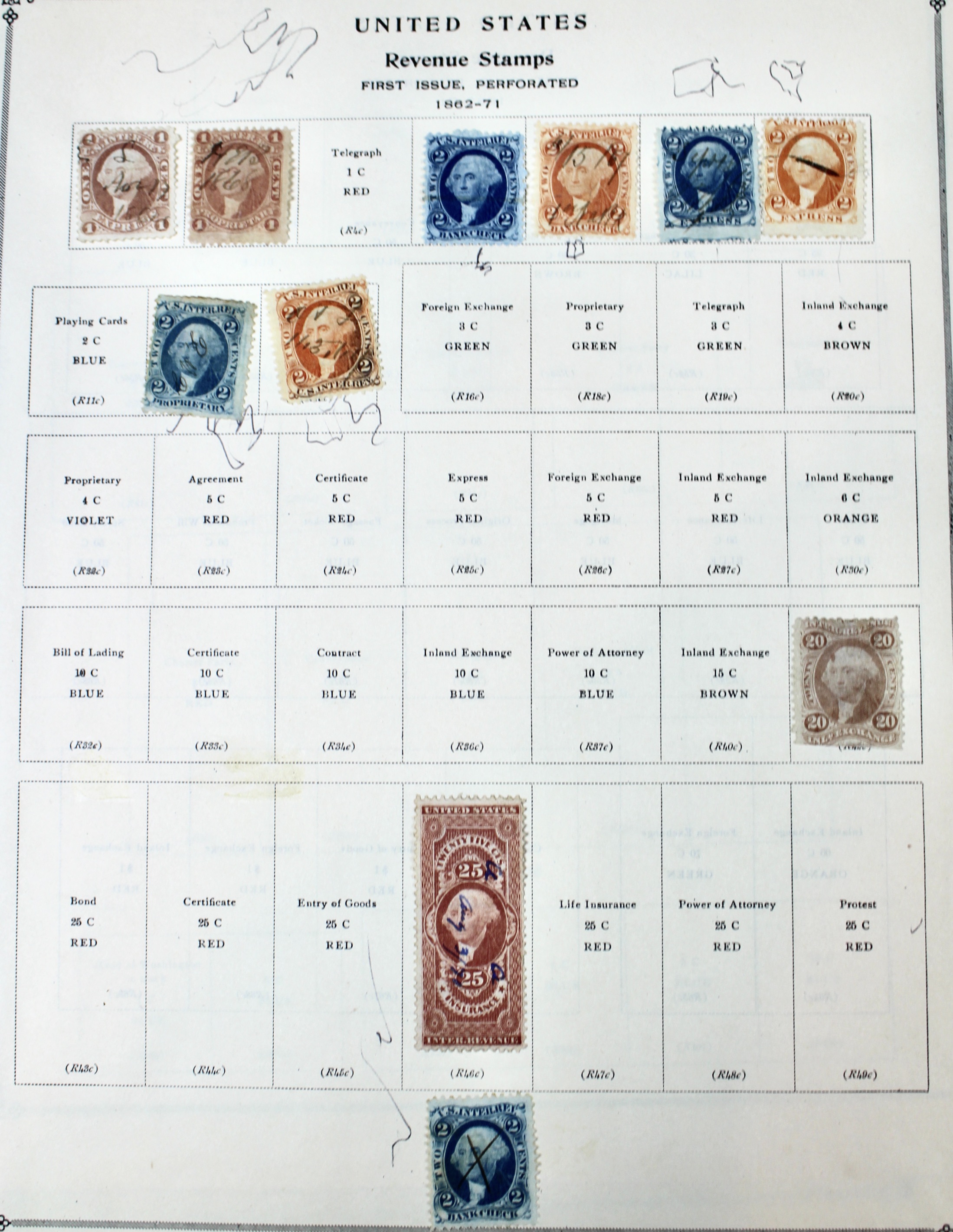 "Back of the Book" U.S. Postage Stamp Collection