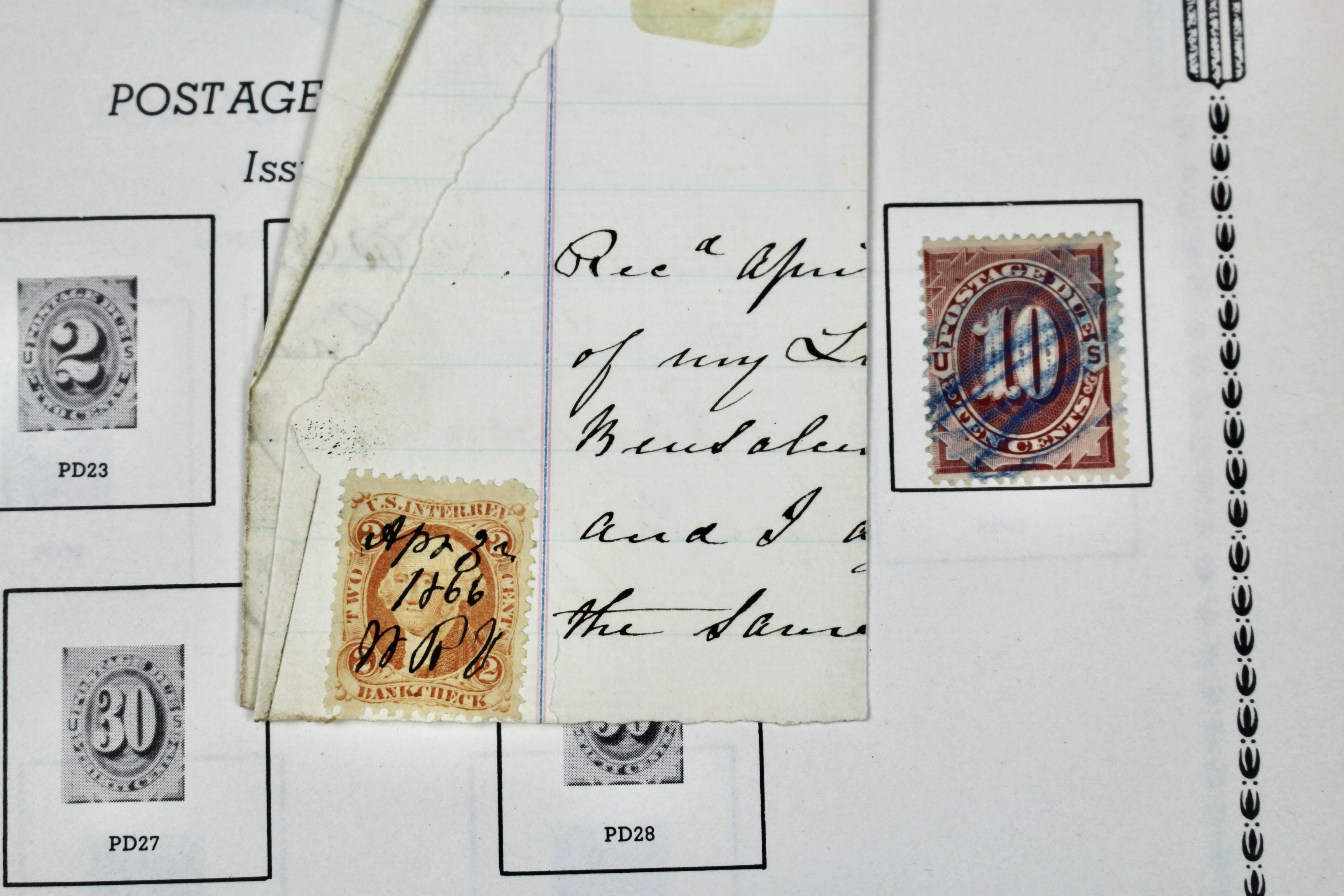 "Back of the Book" U.S. Postage Stamp Collection