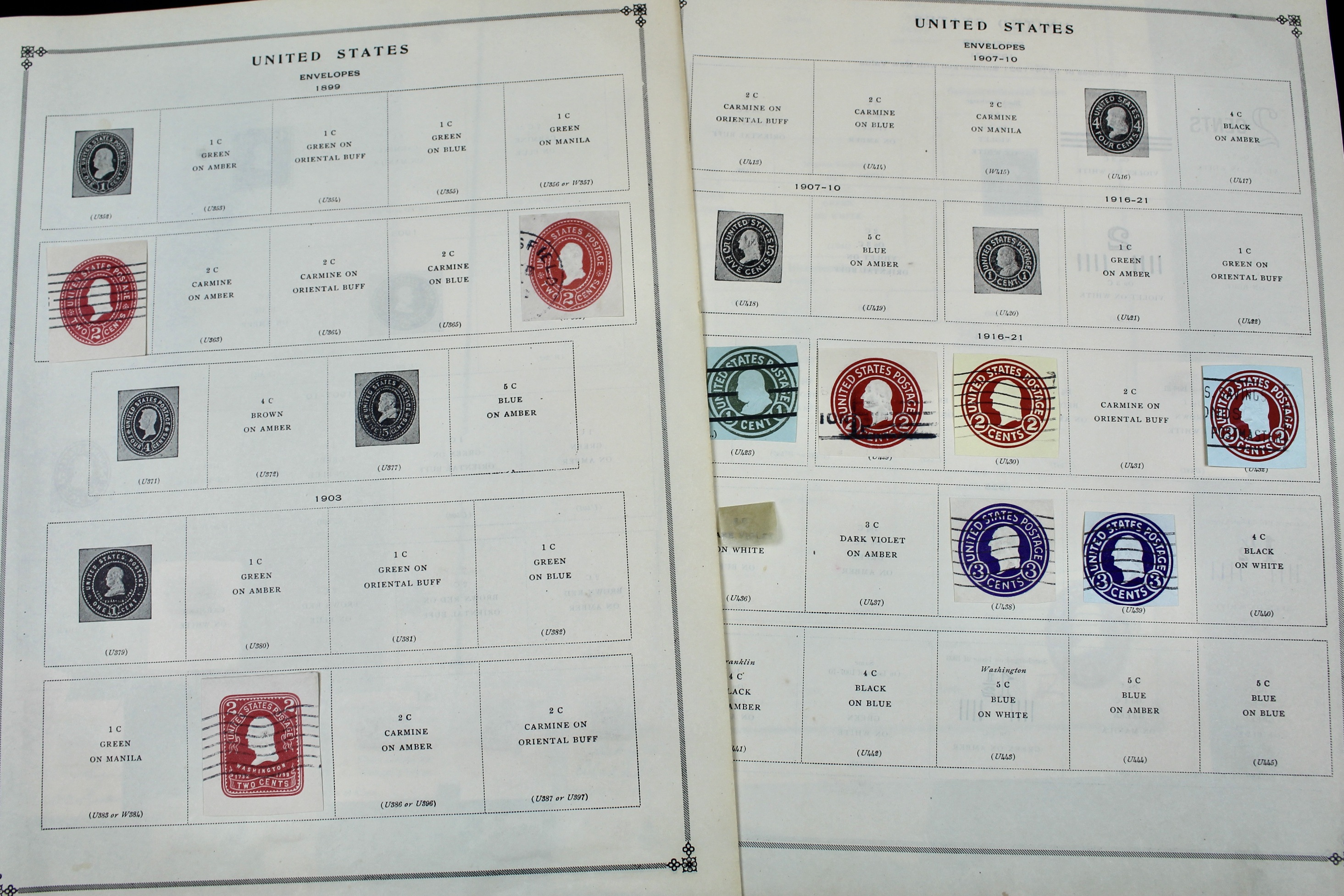 "Back of the Book" U.S. Postage Stamp Collection