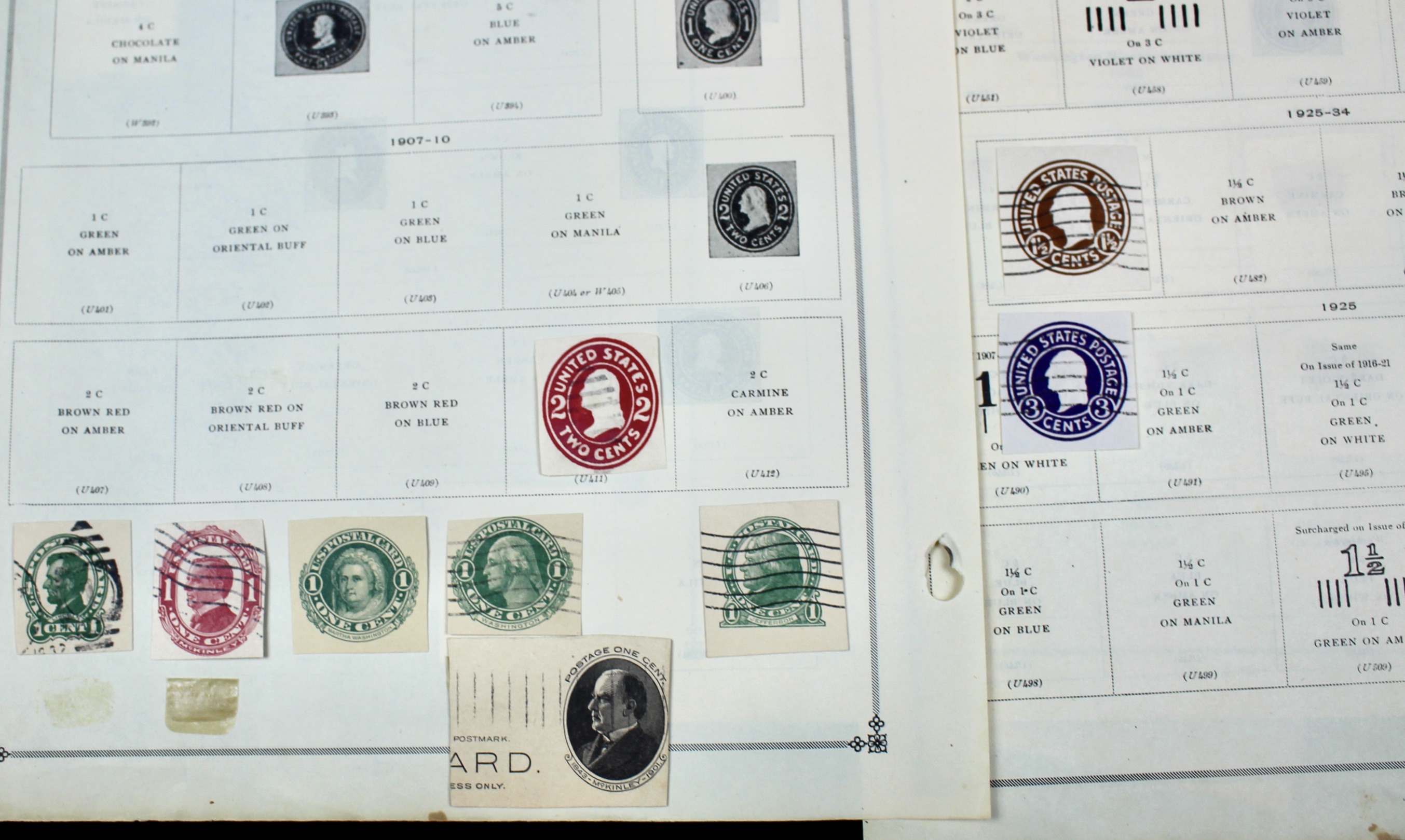"Back of the Book" U.S. Postage Stamp Collection