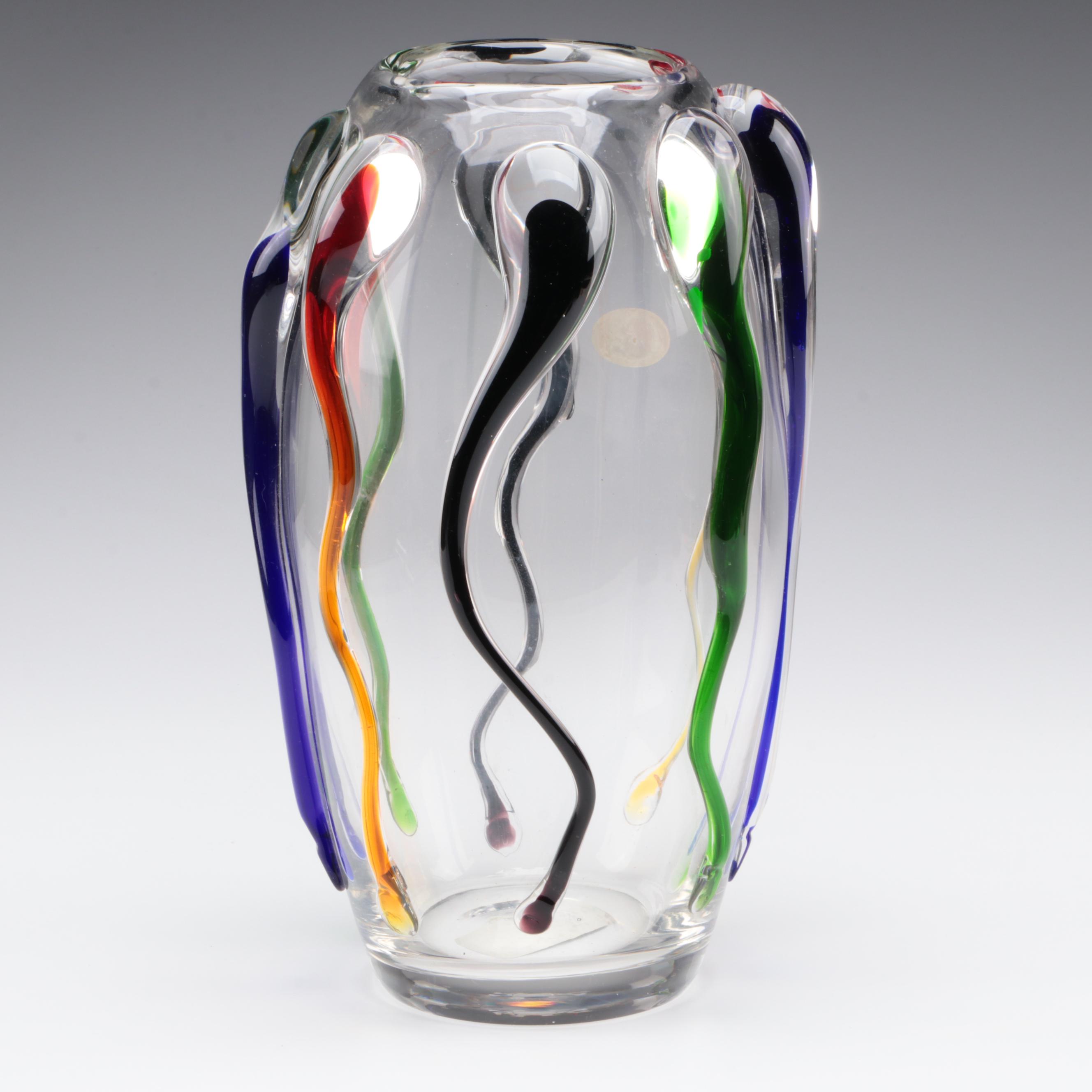 IGD Polish Blown Glass Vase