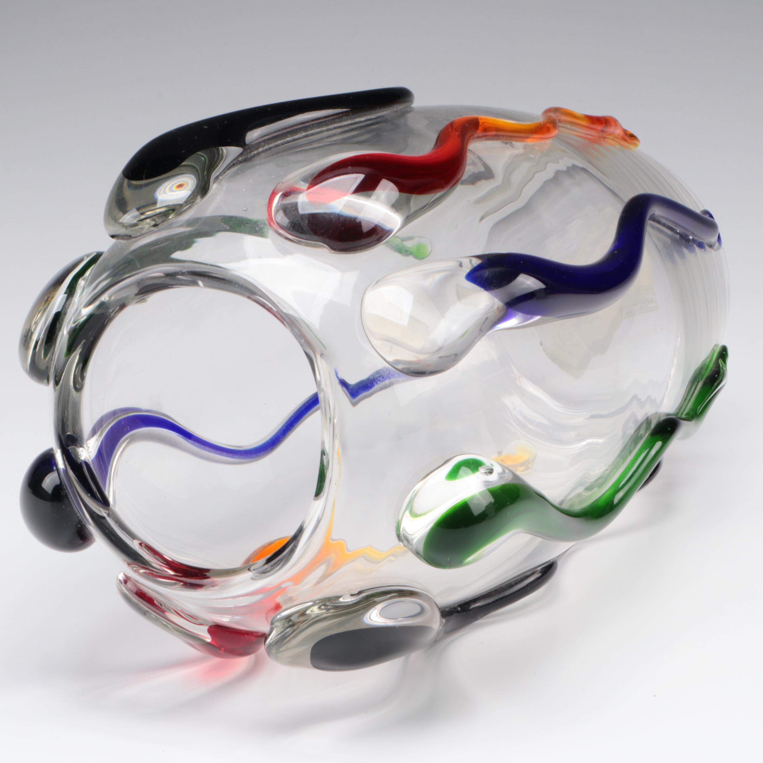 IGD Polish Blown Glass Vase