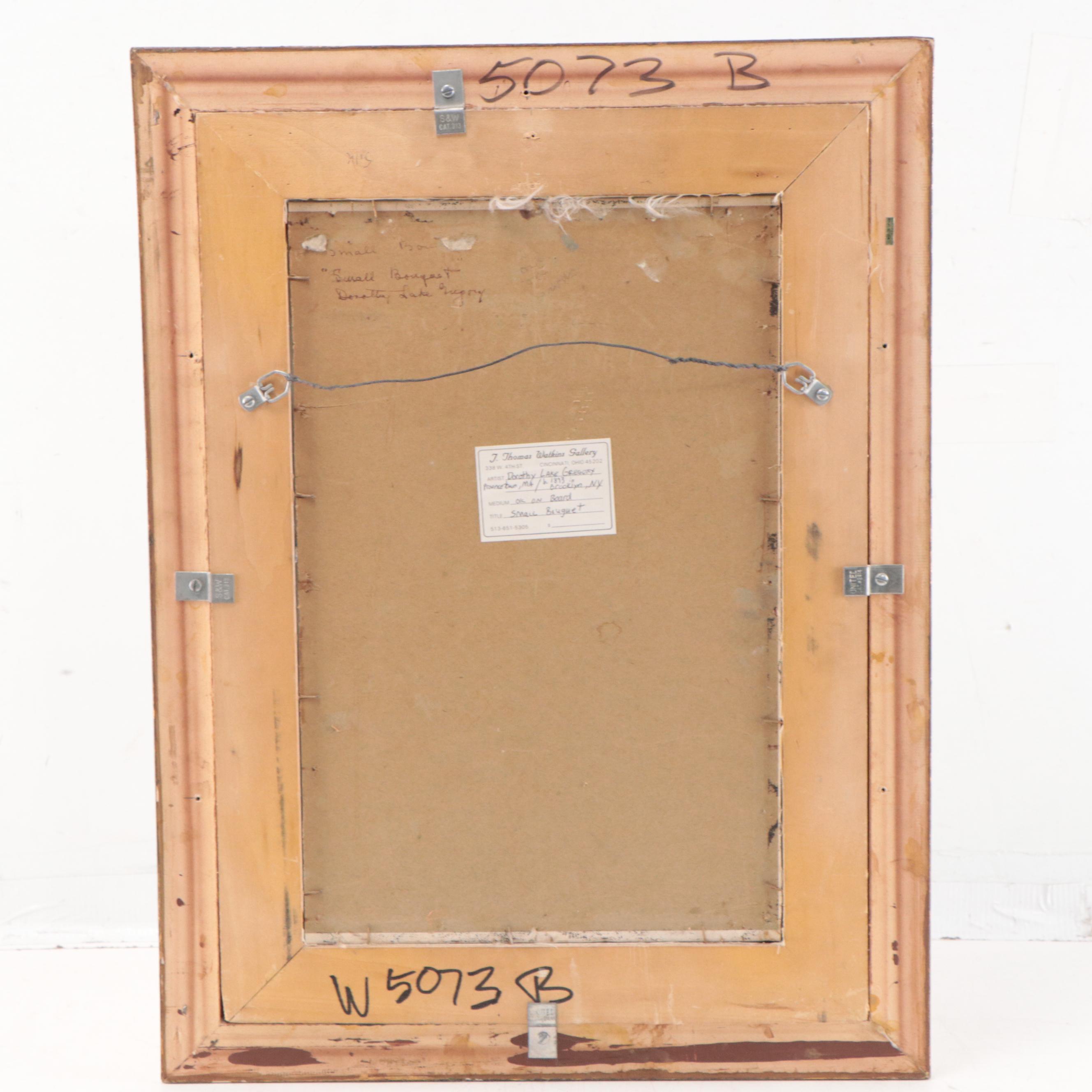 Dorothy Lake Gregory Still Life Oil Painting "Small Bouquet"