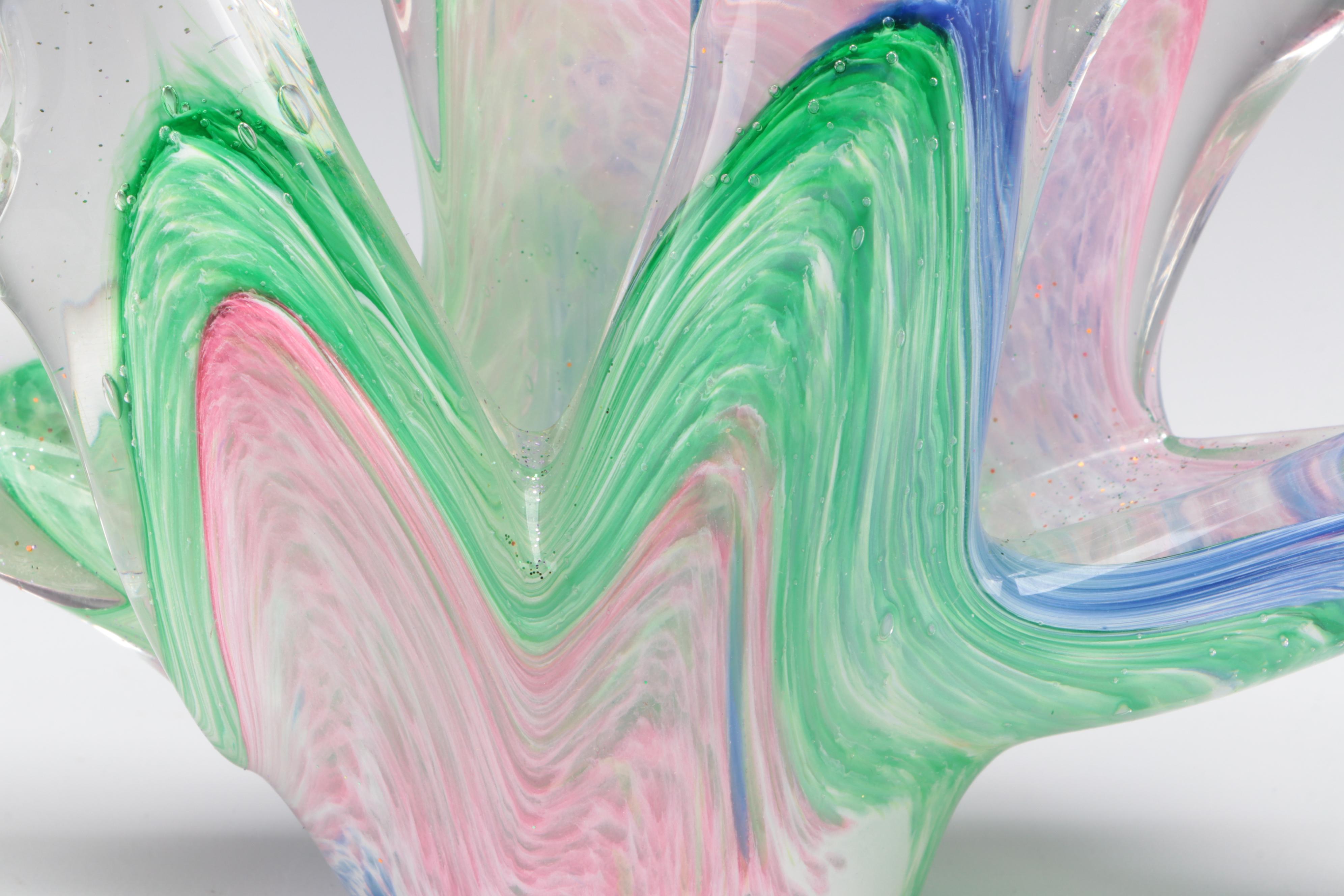 Art Glass Shell Figurine and Sculpture