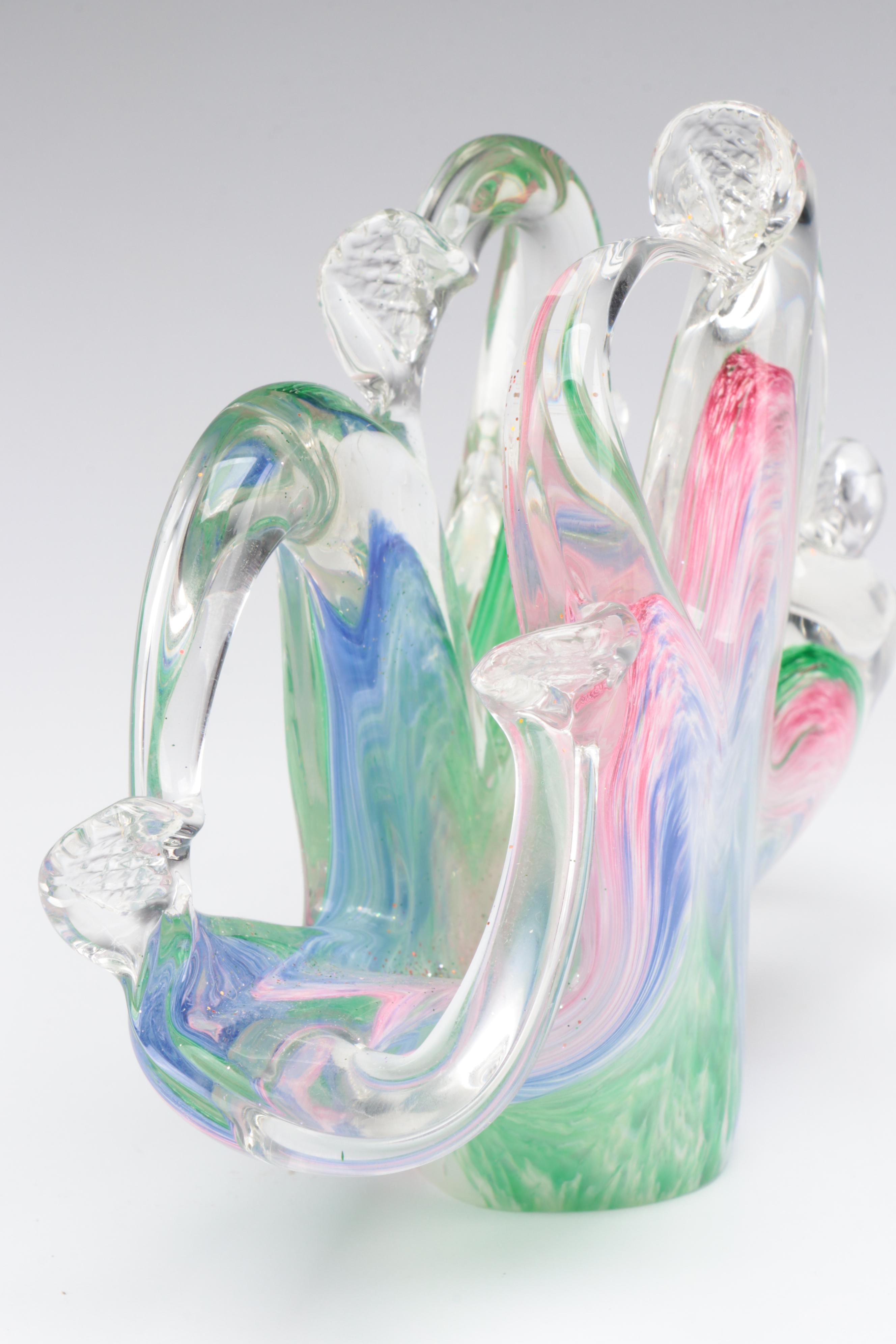 Art Glass Shell Figurine and Sculpture