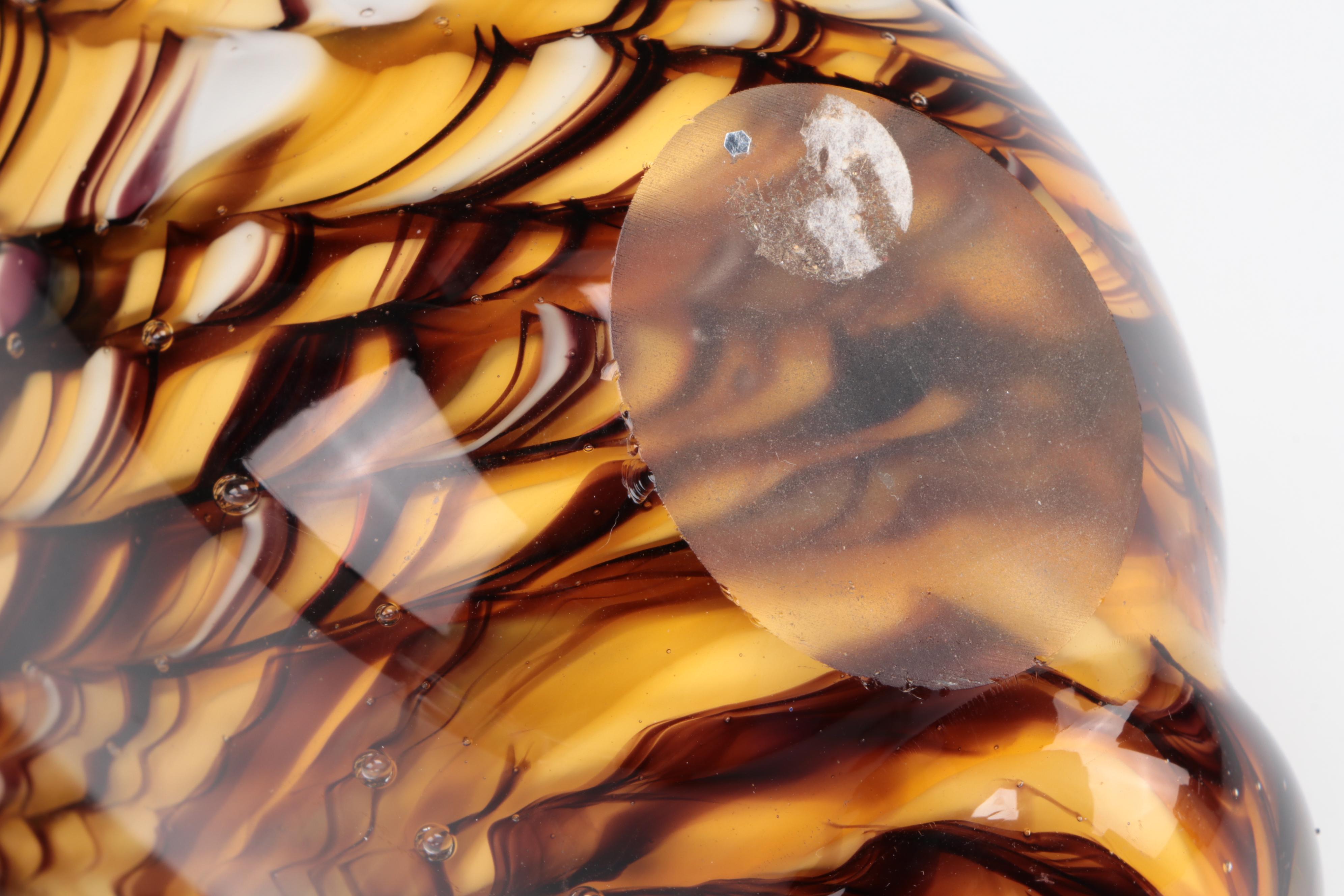 Art Glass Shell Figurine and Sculpture