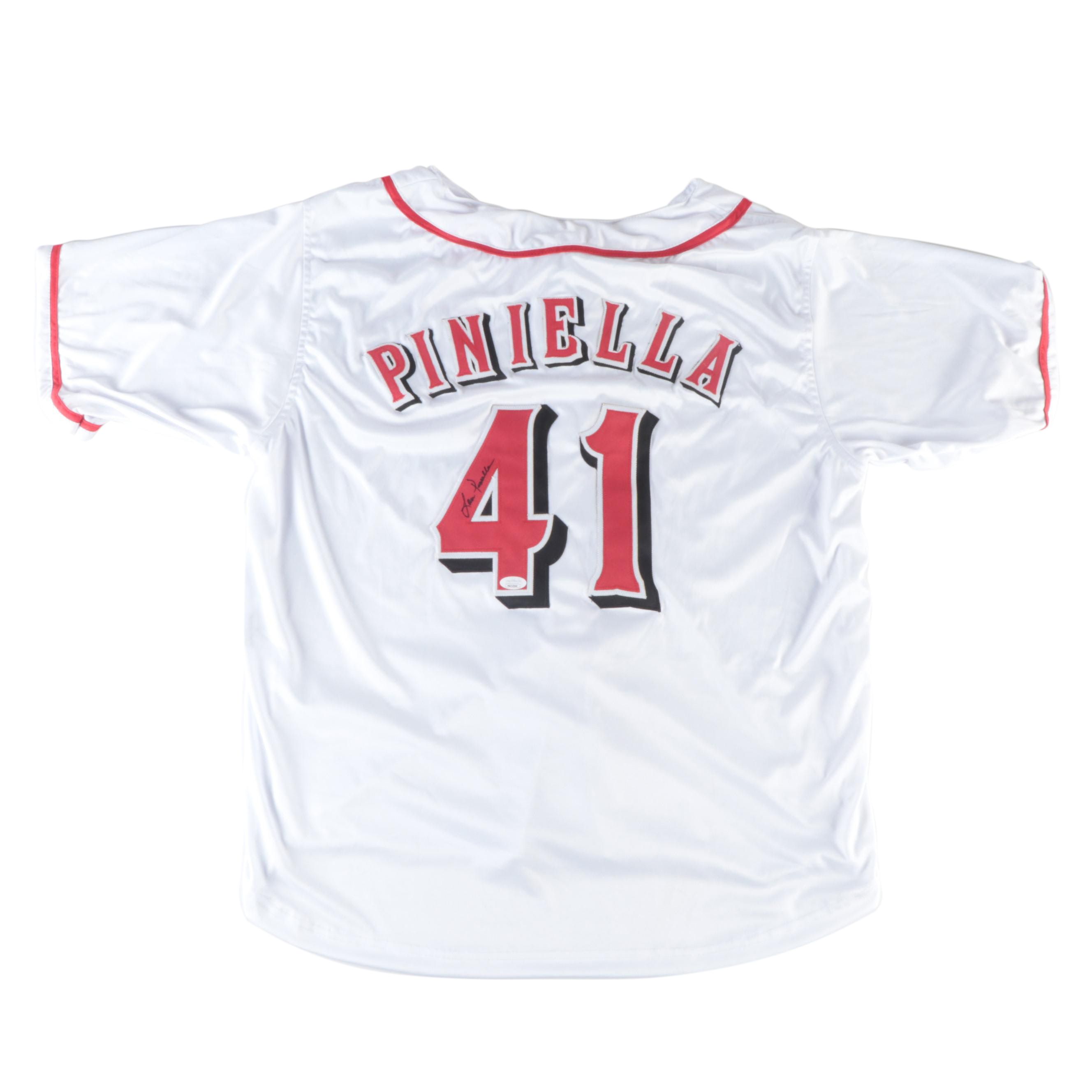 Cincinnati Reds Lou Piniella Signed Baseball Jersey