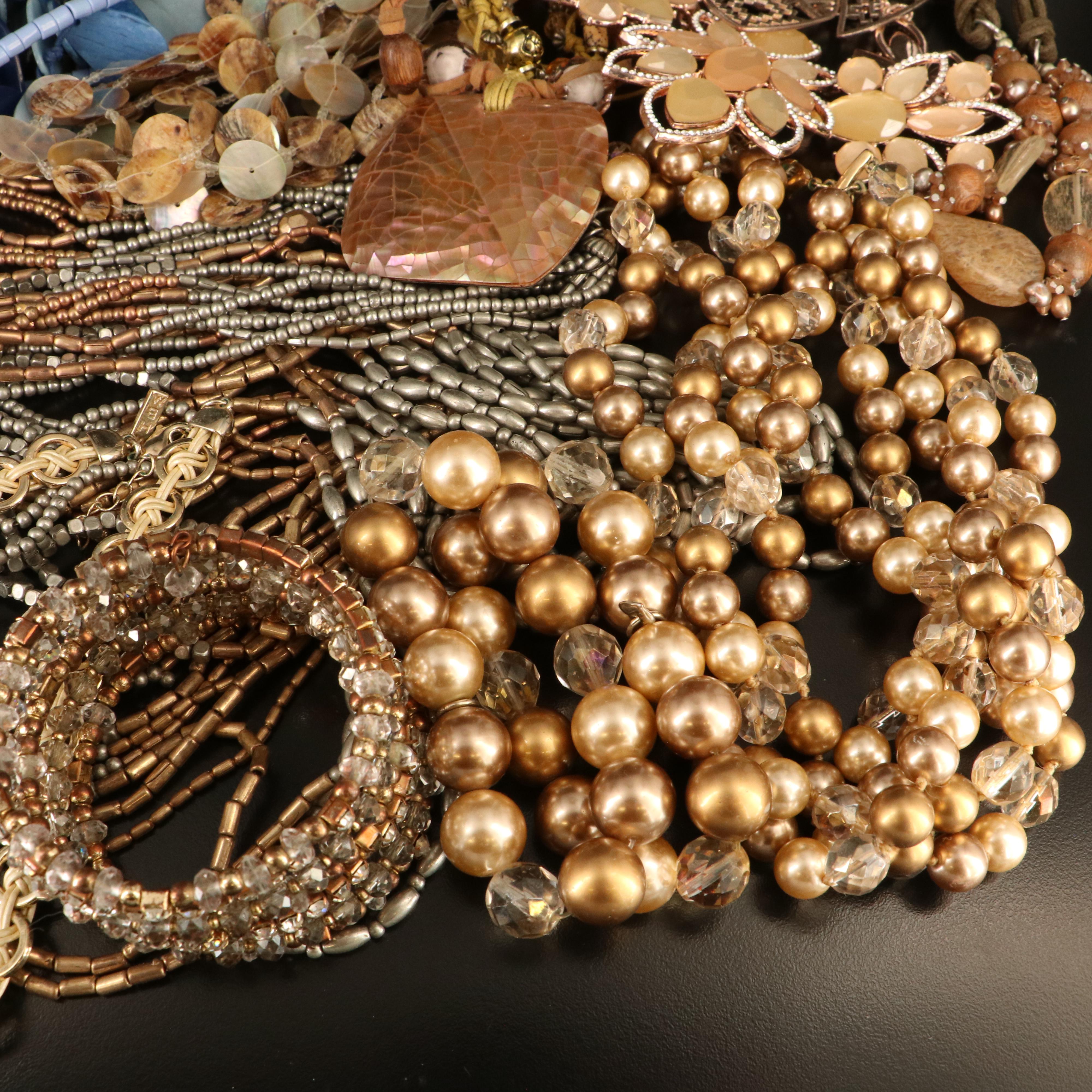 White House Black Market and Beaded Jewelry Selection