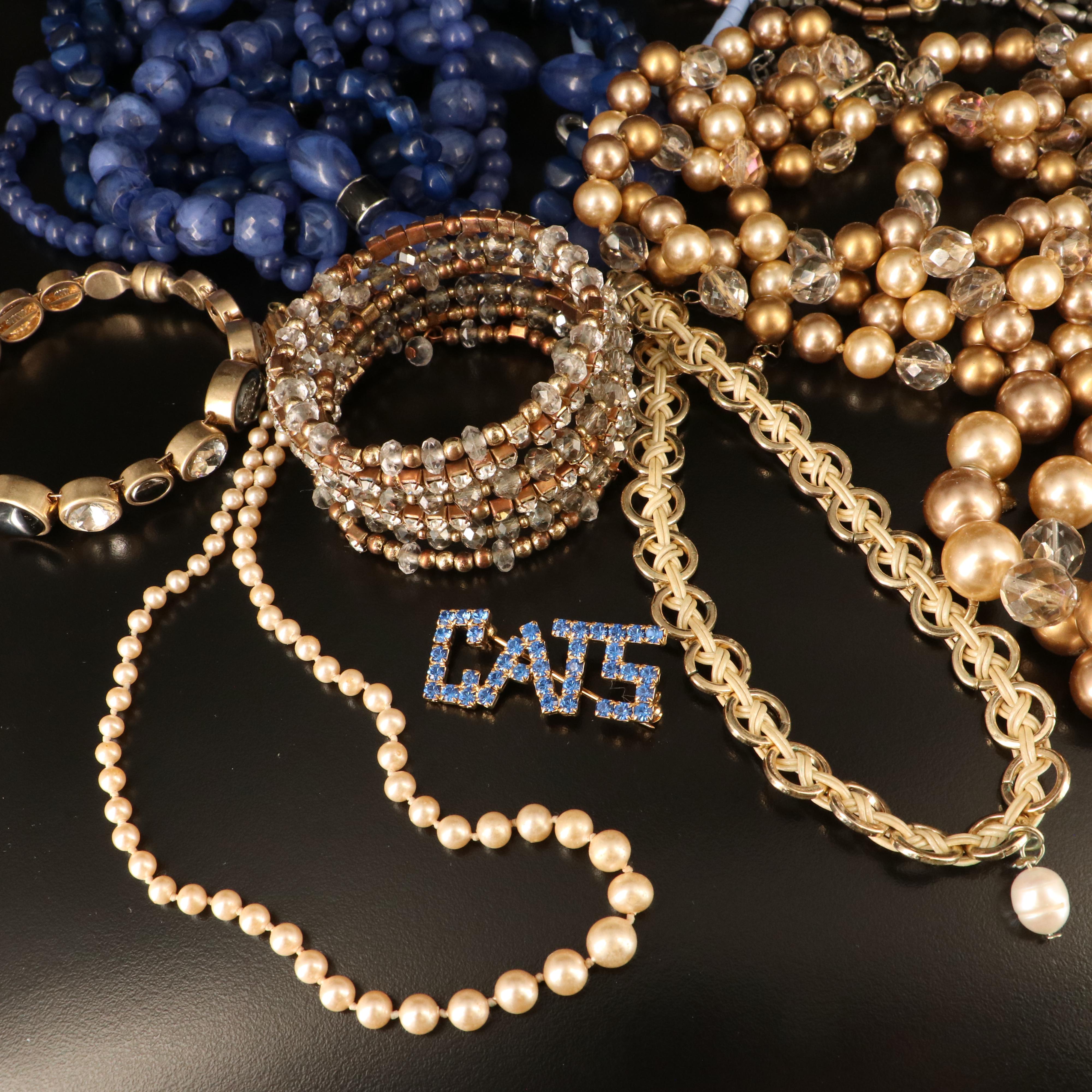 White House Black Market and Beaded Jewelry Selection