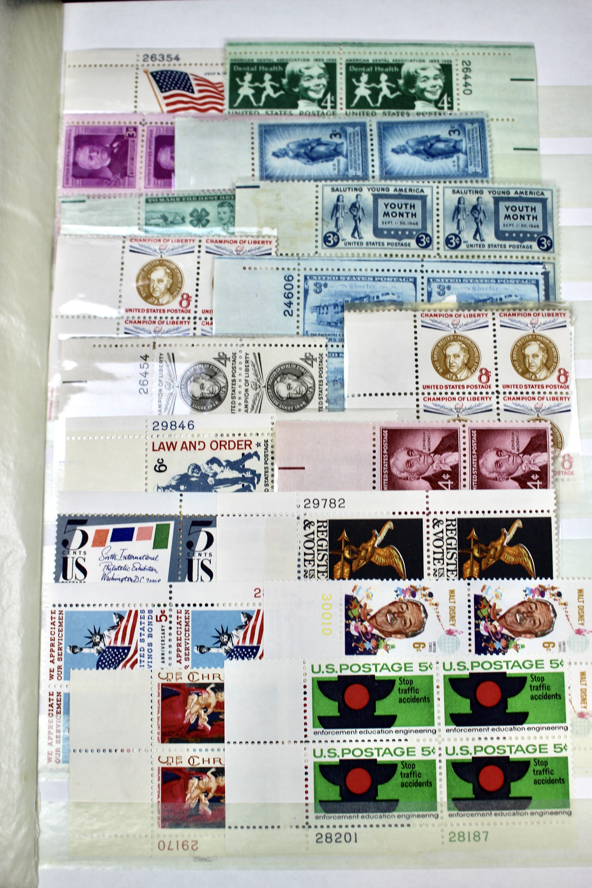 U.S. Postage Stamp Plate Block Collection