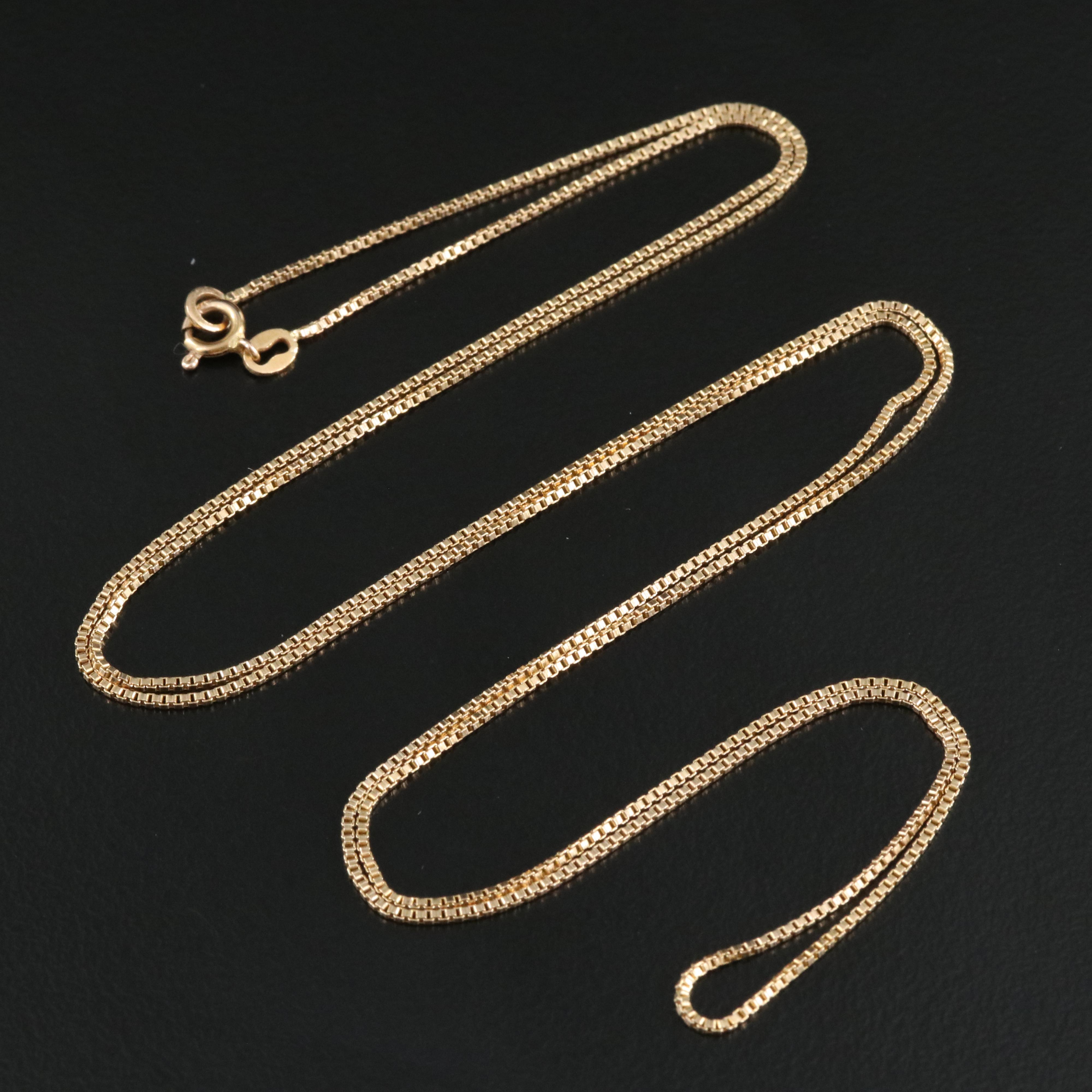 14K Box Chain Necklace