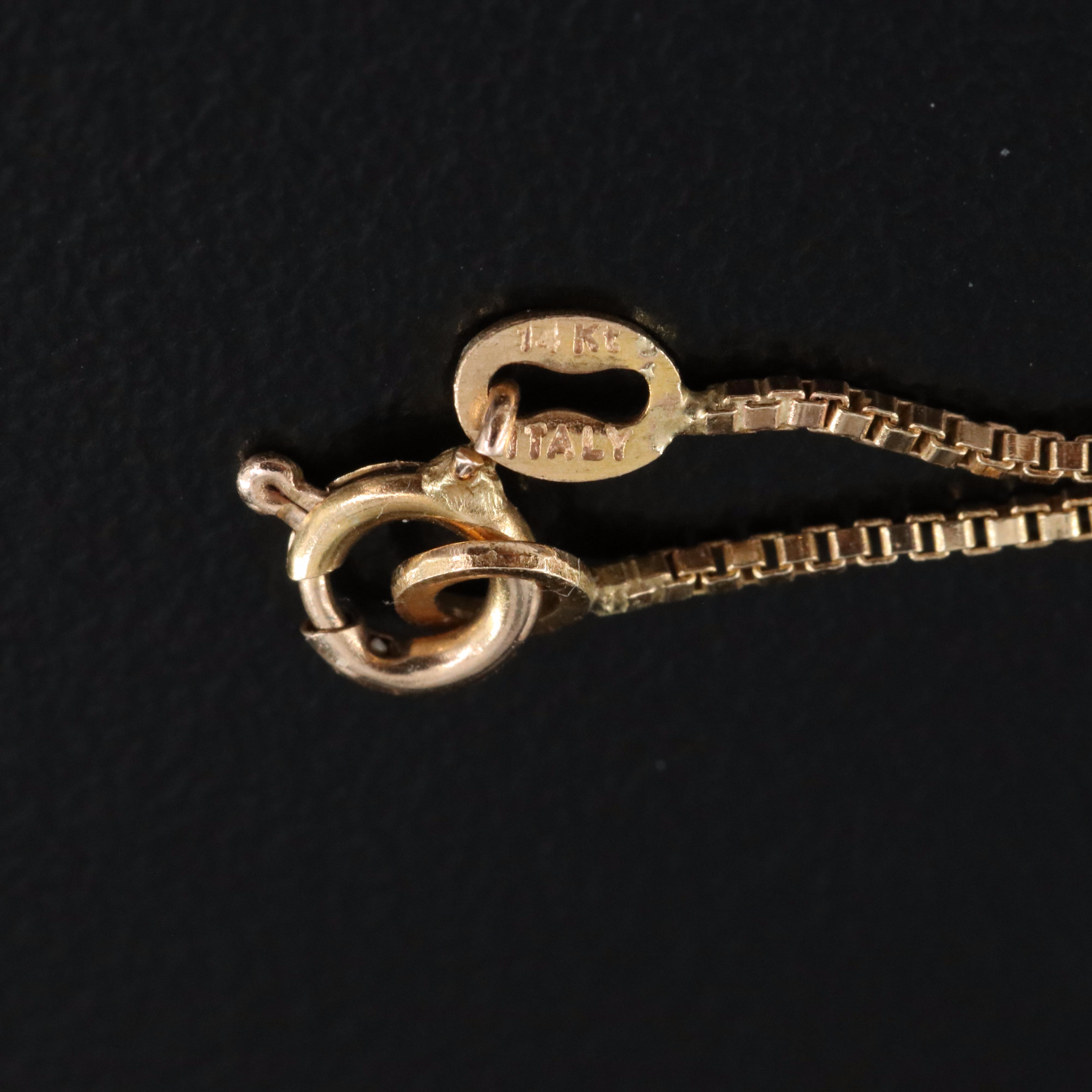 14K Box Chain Necklace