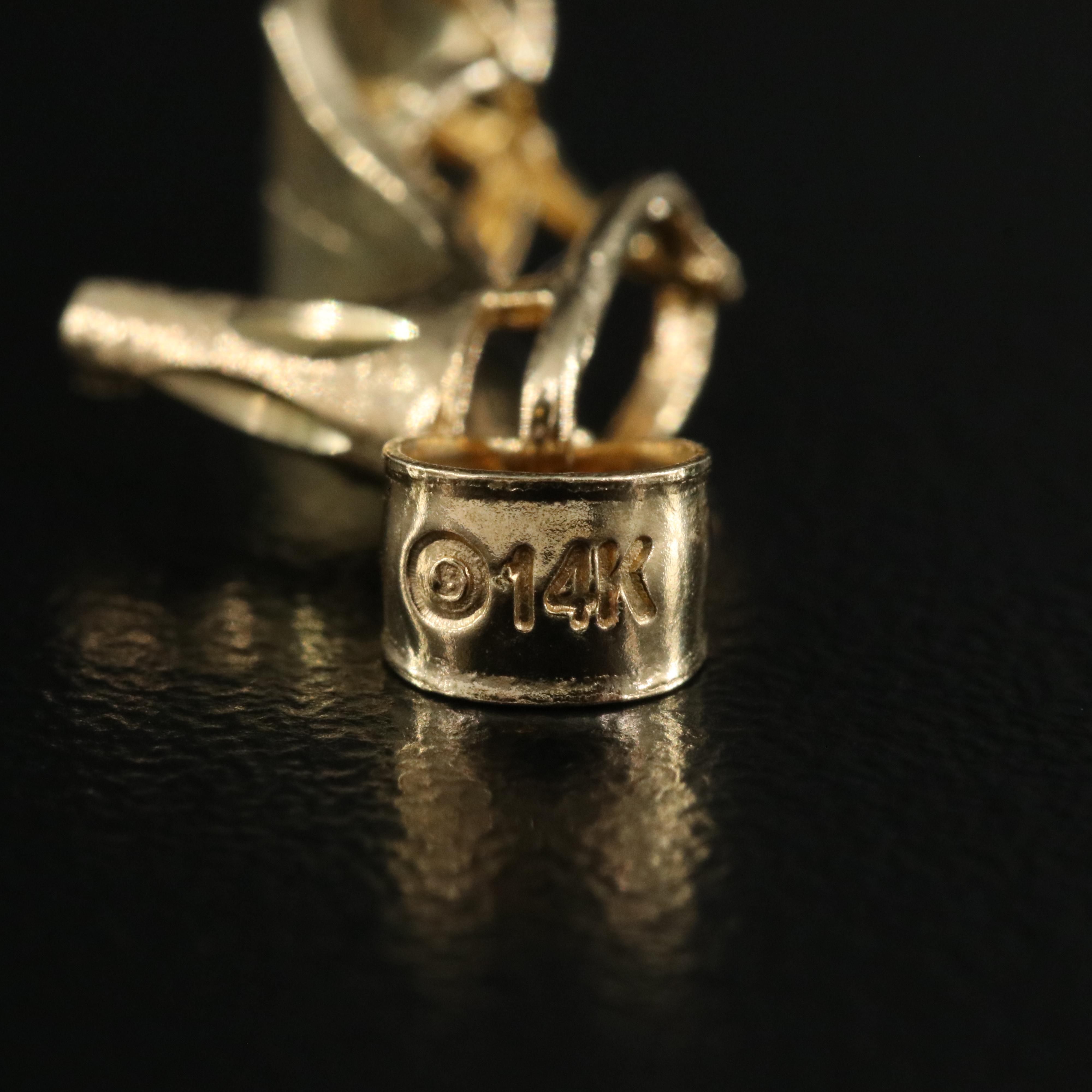 14K High Heel Shoe Charm