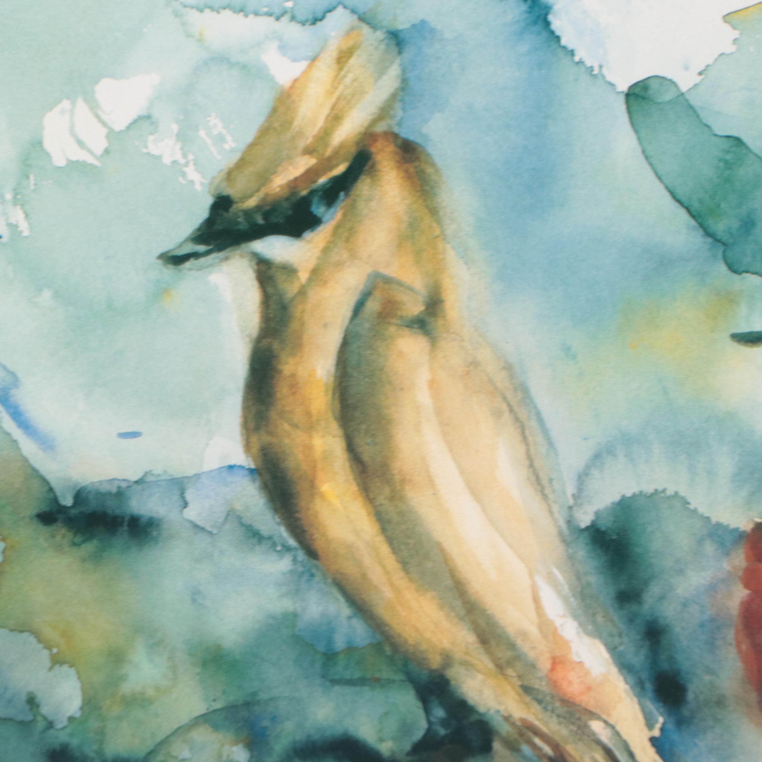 Offset Lithograph After Gaye Sanders Fisher of Cardinals