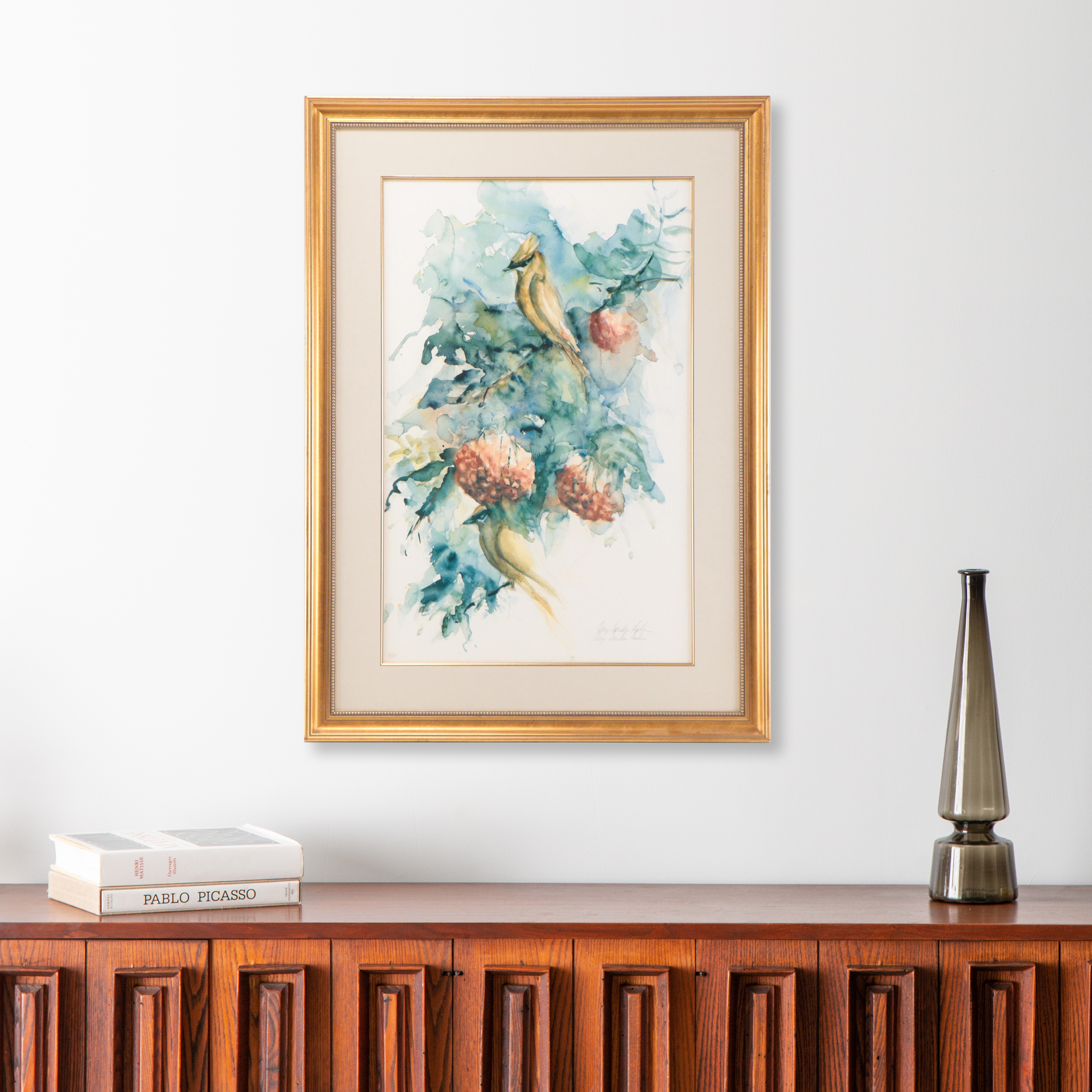 Offset Lithograph After Gaye Sanders Fisher of Cardinals