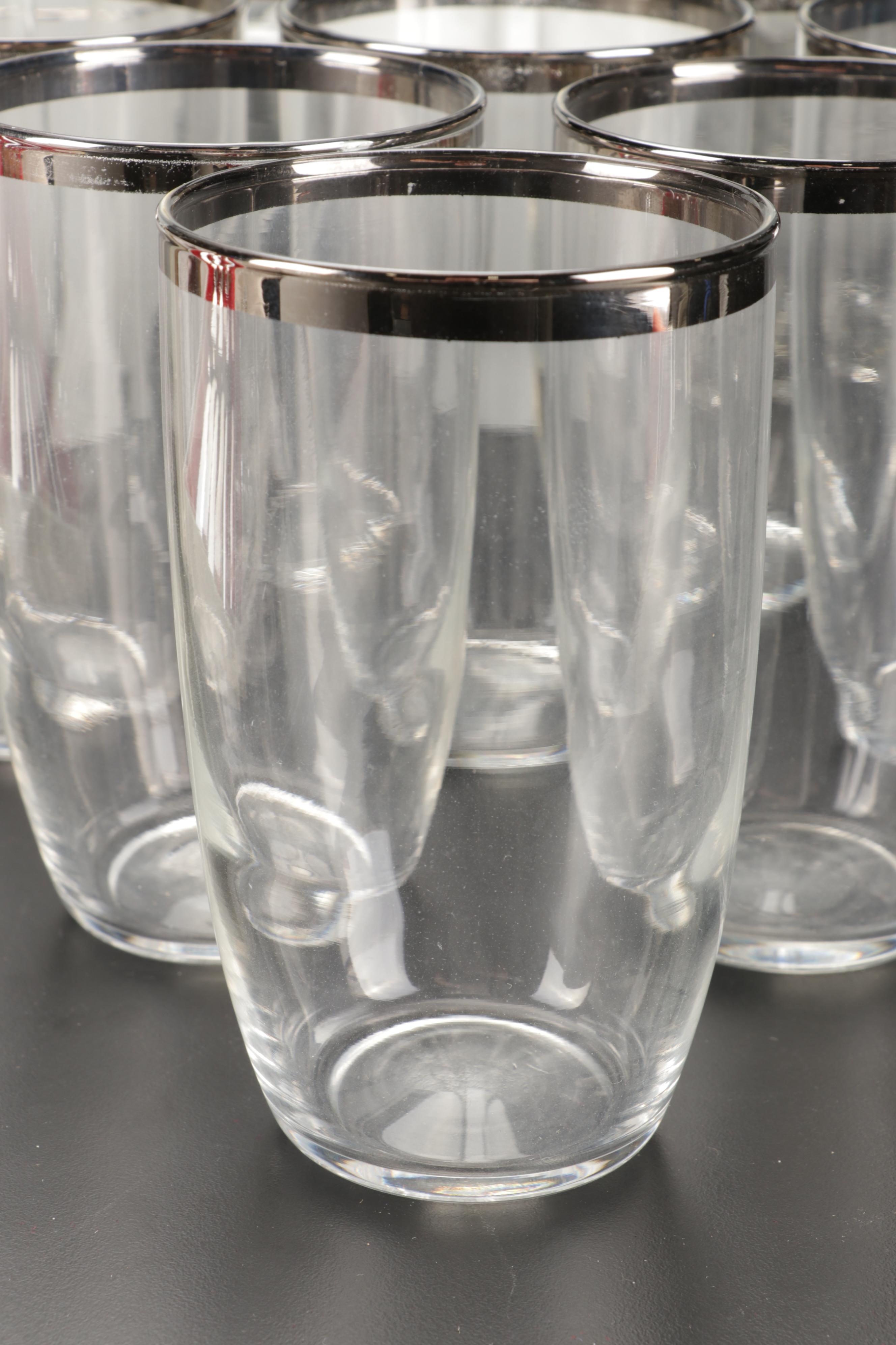 Mikasa "Misty" Dishes with Durchin Weighted Sterling Shakers and Other Tableware