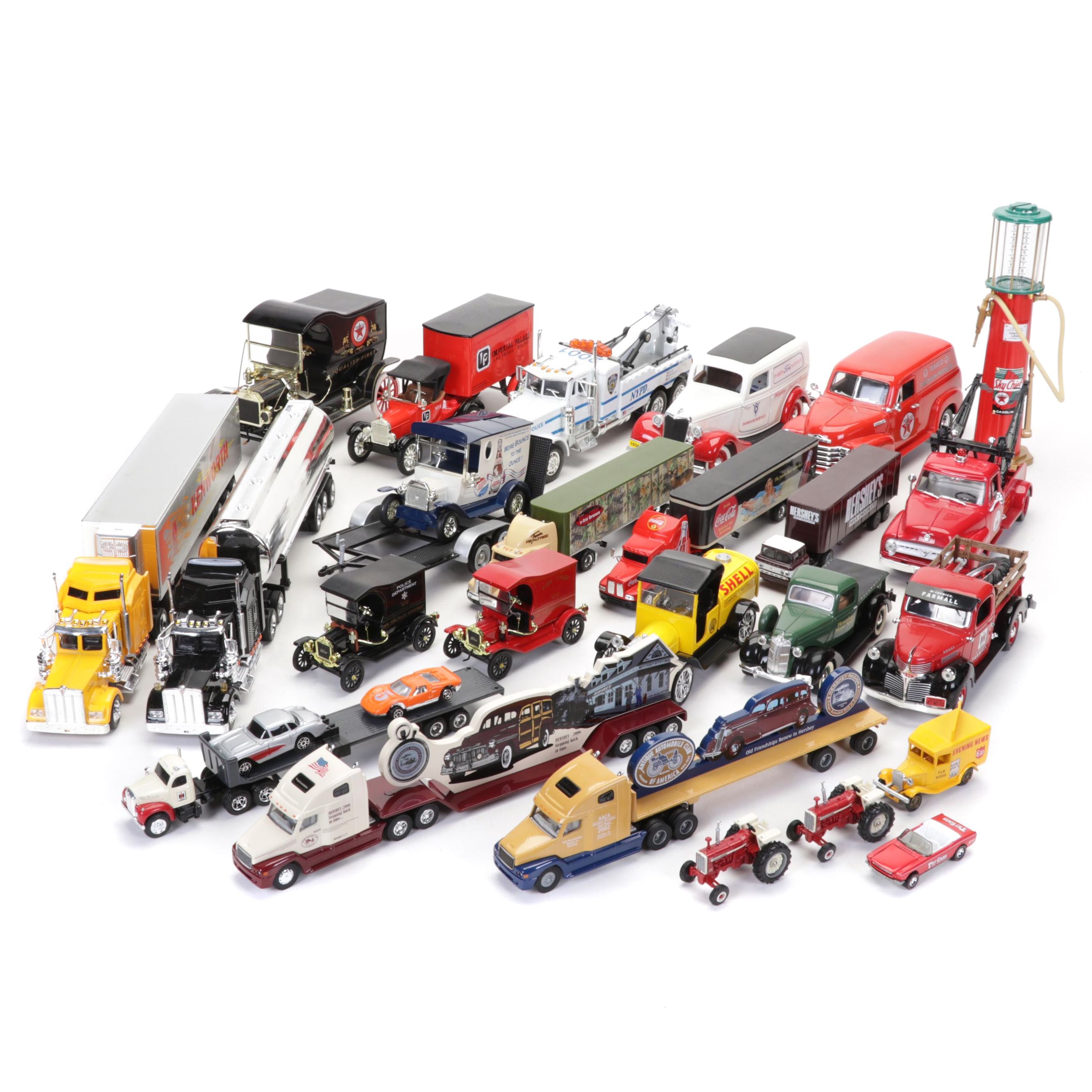 Coca-Cola, Hersheys, Texaco, Pepsi and Other Diecast Vehicles