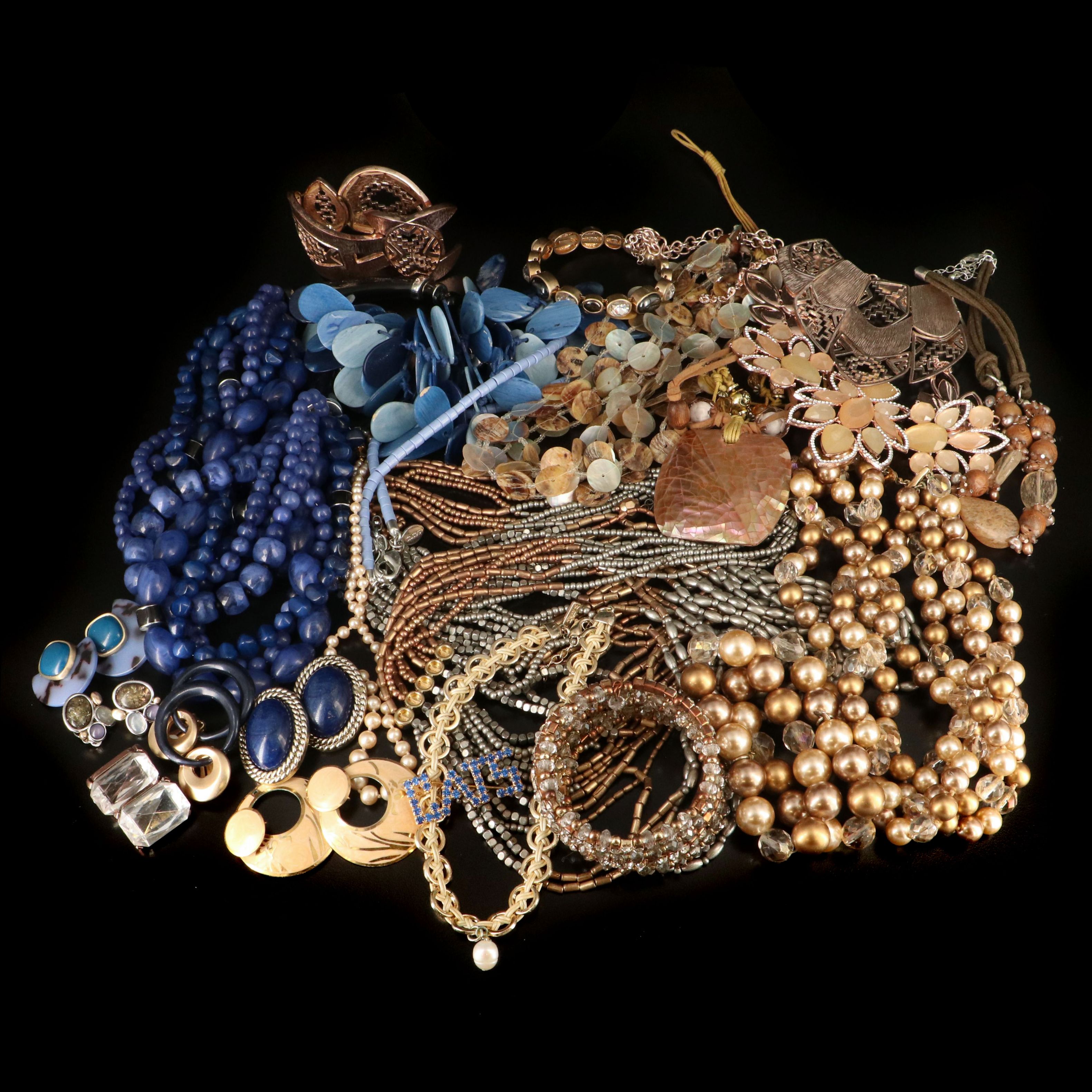 White House Black Market and Beaded Jewelry Selection