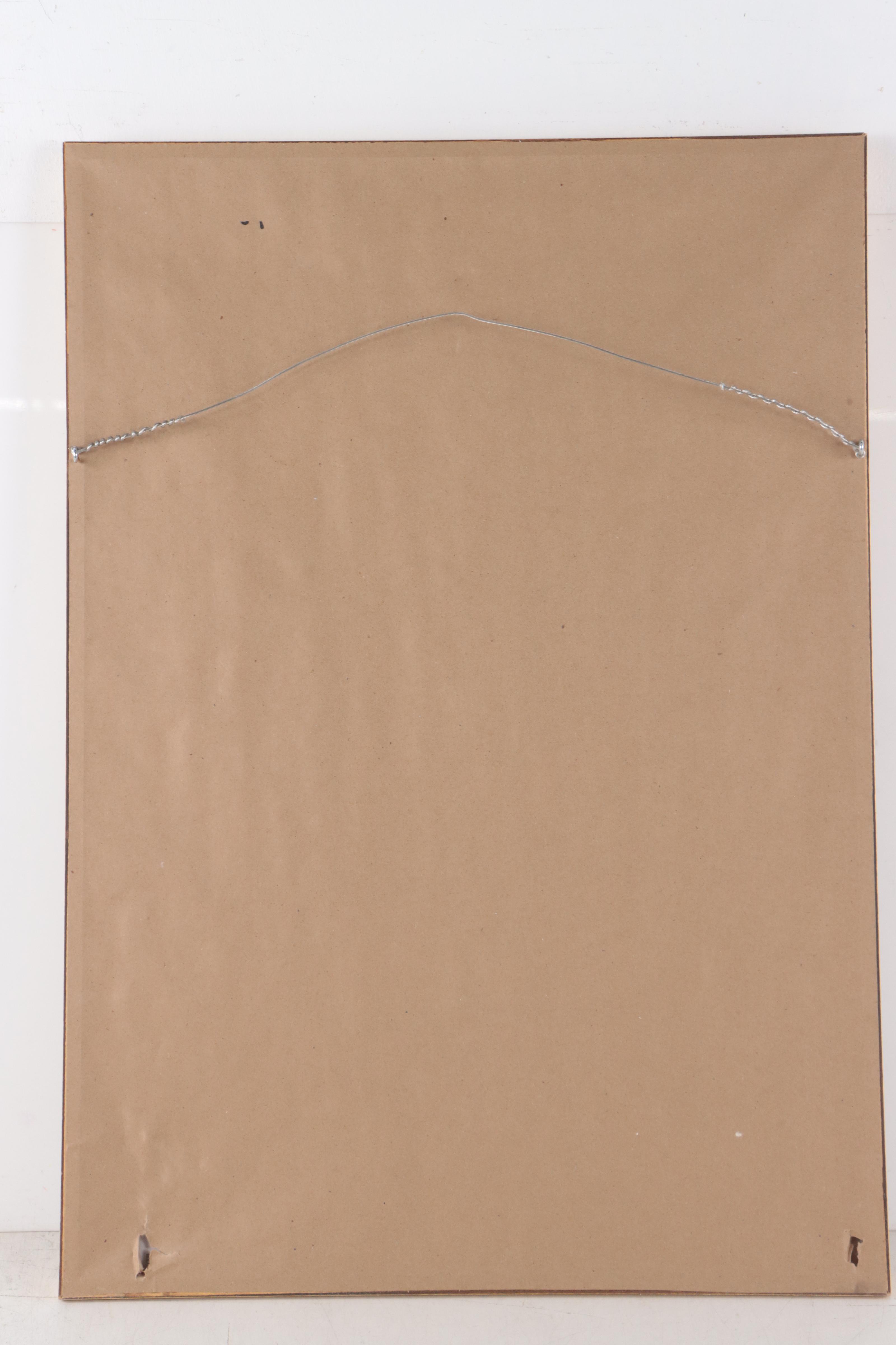 Reverse Glass Painting of Qing Emperor Ancestor Portrait