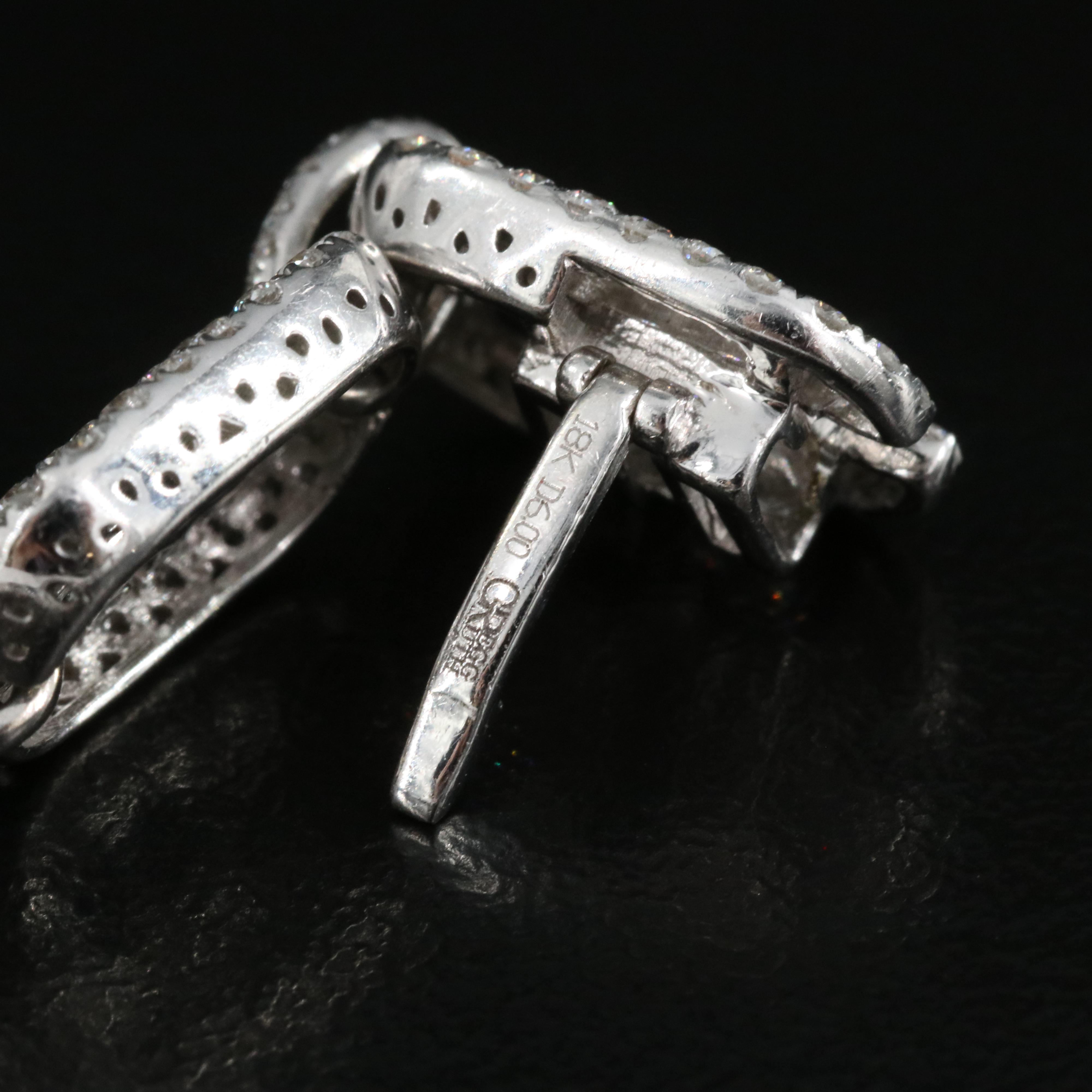 Gregg Ruth 18K 6.00 CTW Diamond Rectangle Link Bracelet