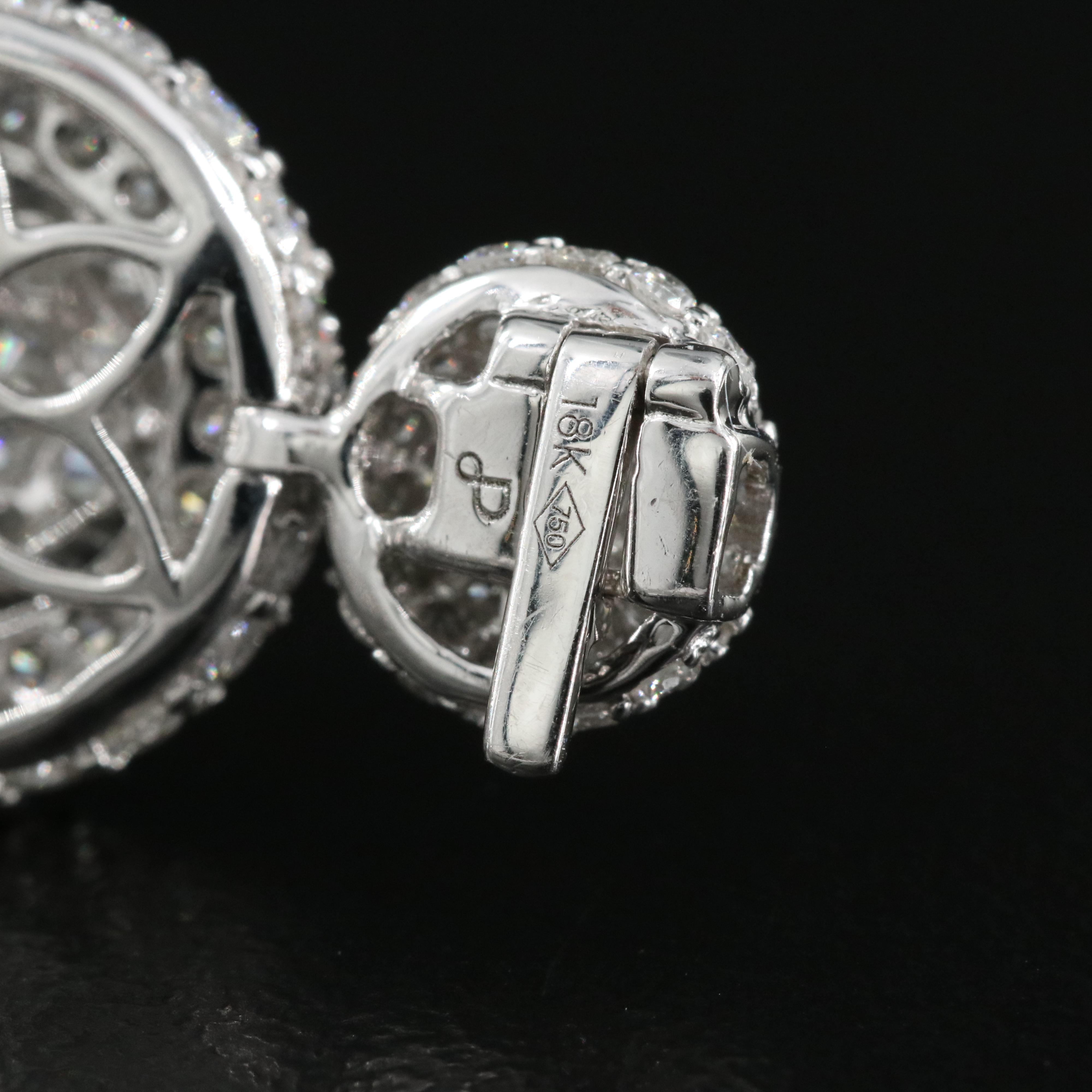 18K 16.86 CTW Pavé Diamond Circle Link Bracelet