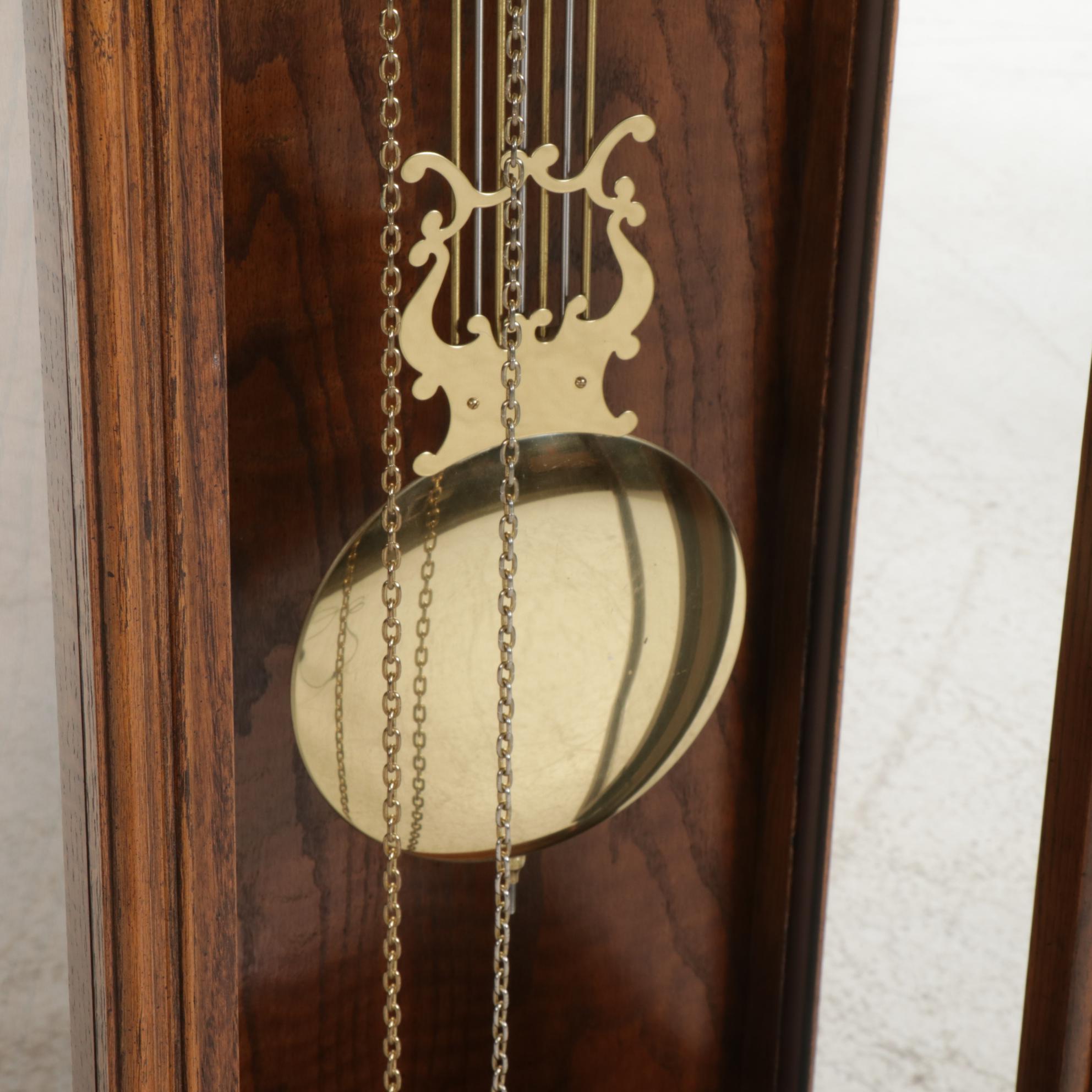 Ridgeway Oak Grandfather Clock, Late 20th Century