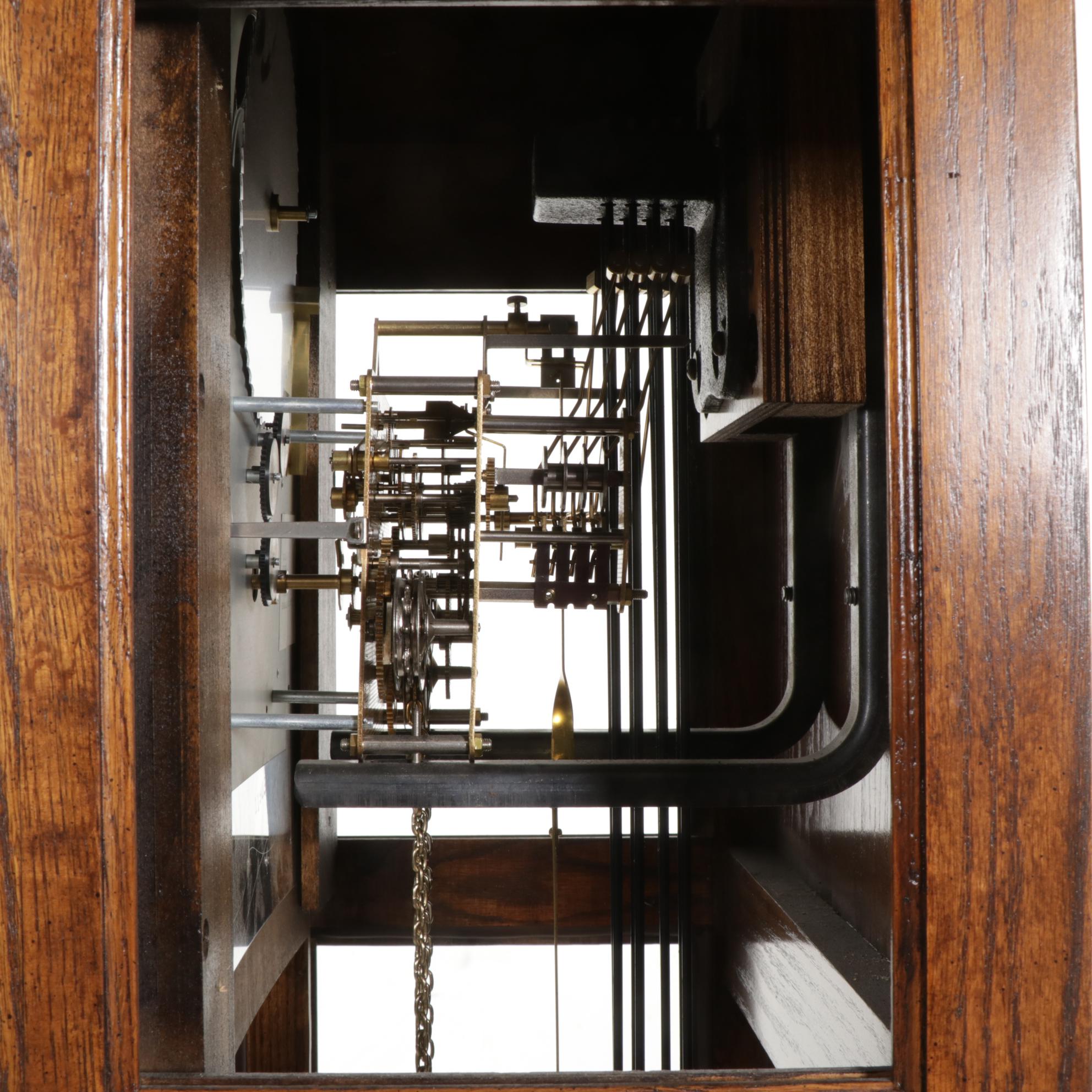 Ridgeway Oak Grandfather Clock, Late 20th Century