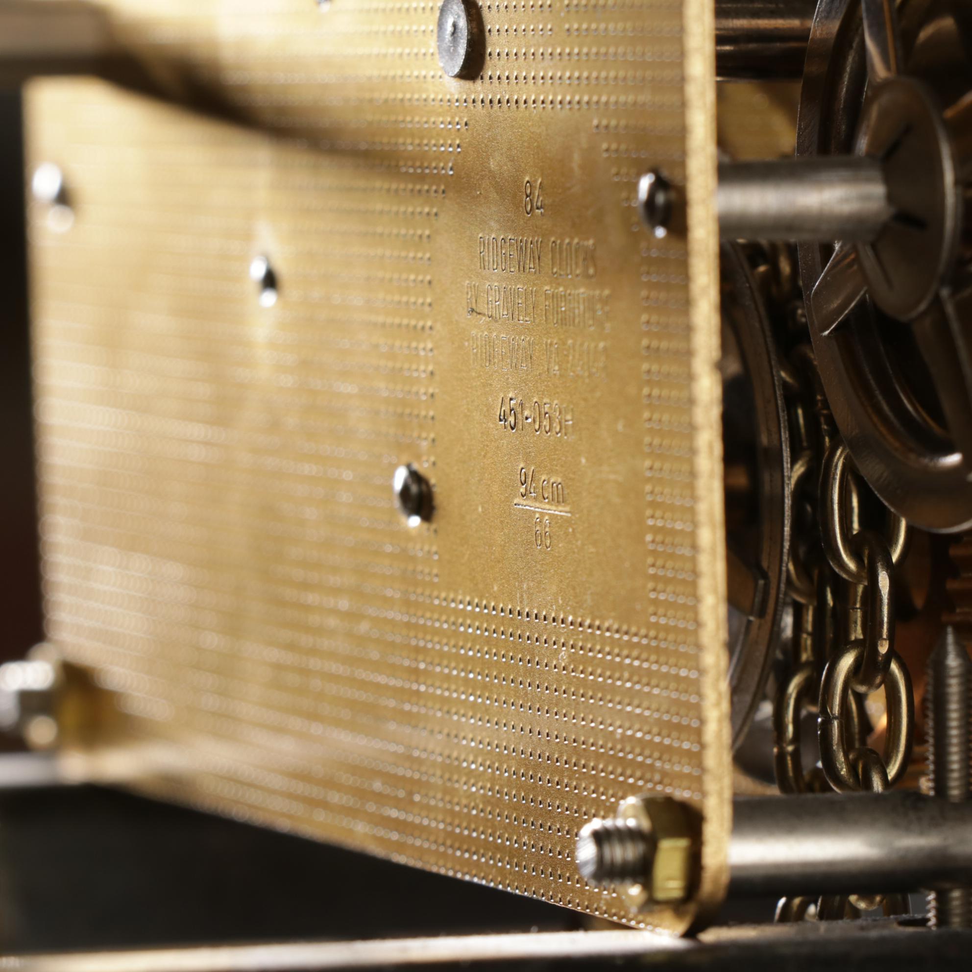 Ridgeway Oak Grandfather Clock, Late 20th Century
