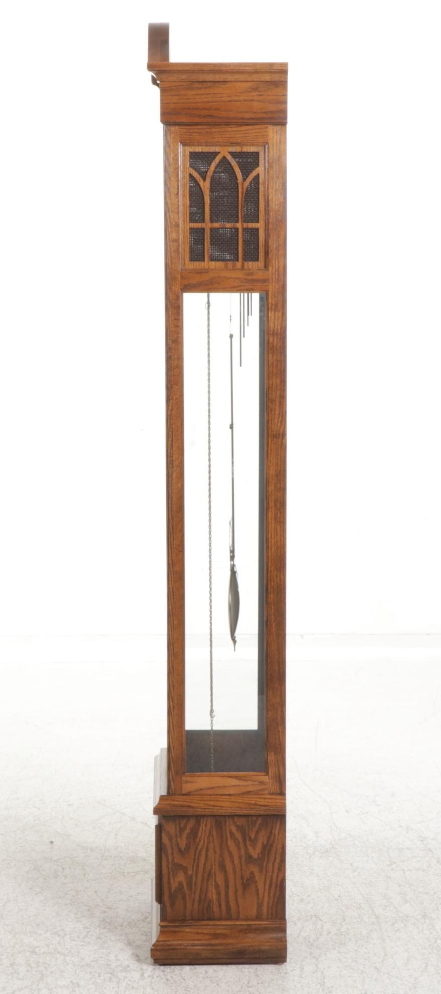Ridgeway Oak Grandfather Clock, Late 20th Century