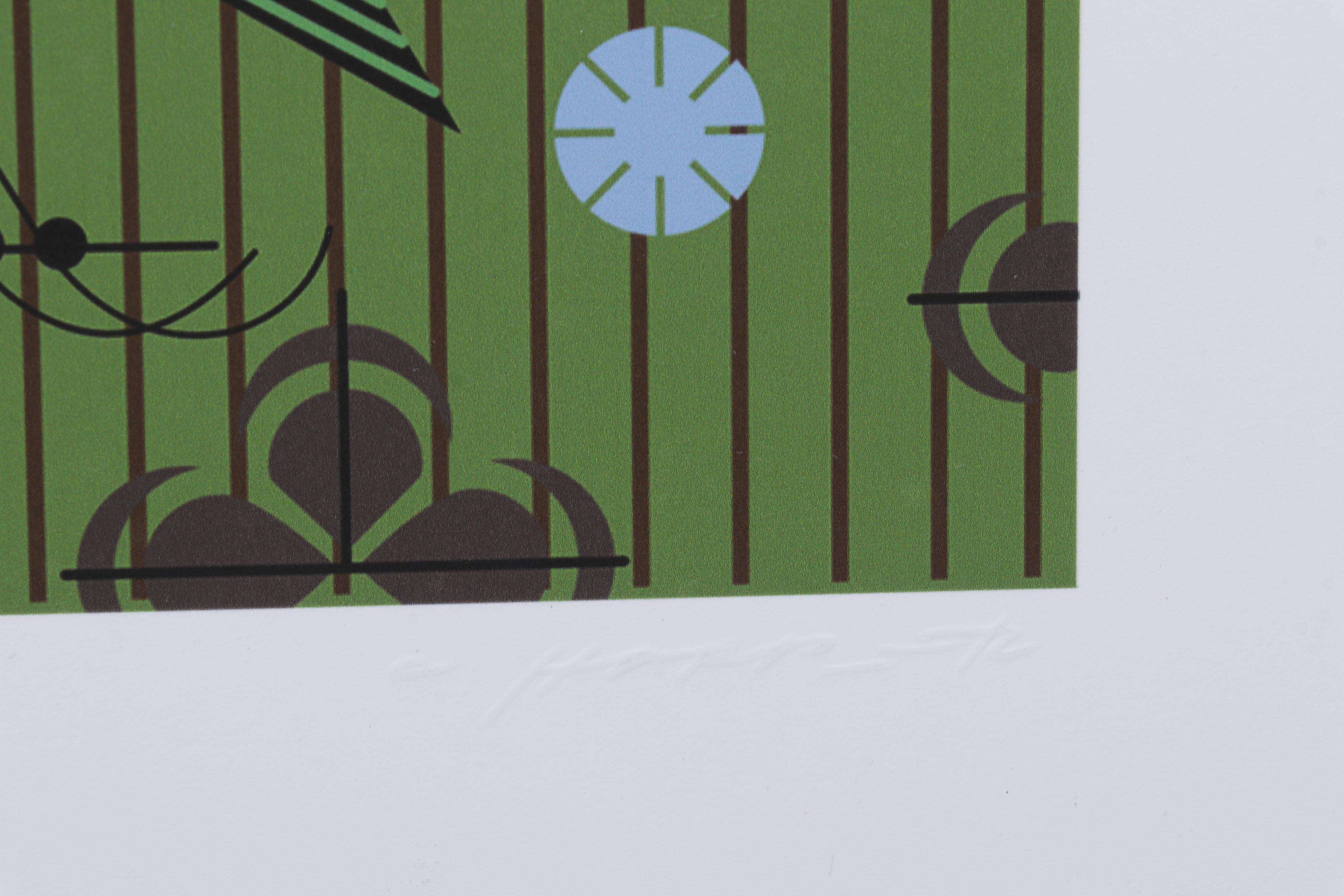 Giclée After Charley Harper "Feathered Freeloader," 2019