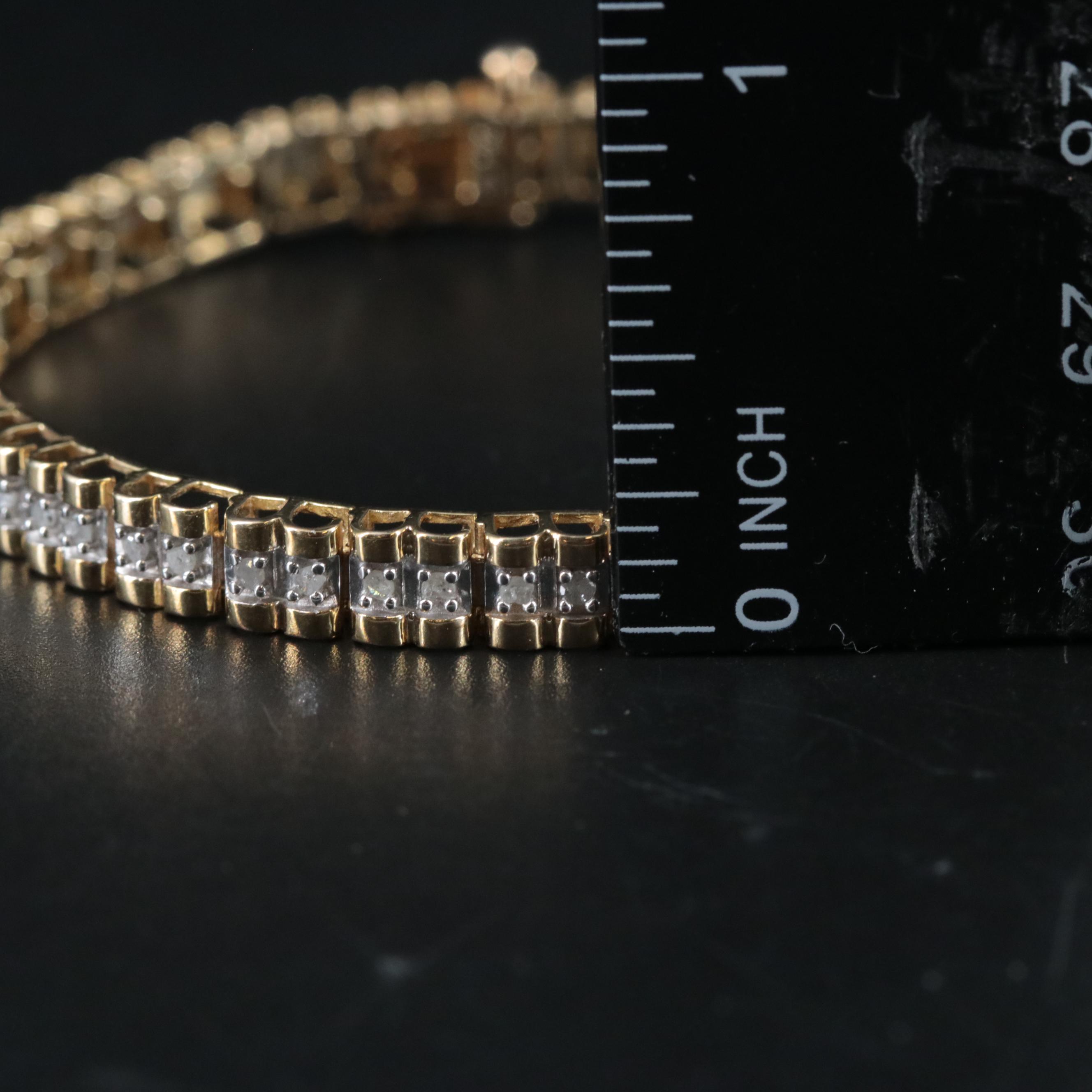 Sterling Diamond Bracelet