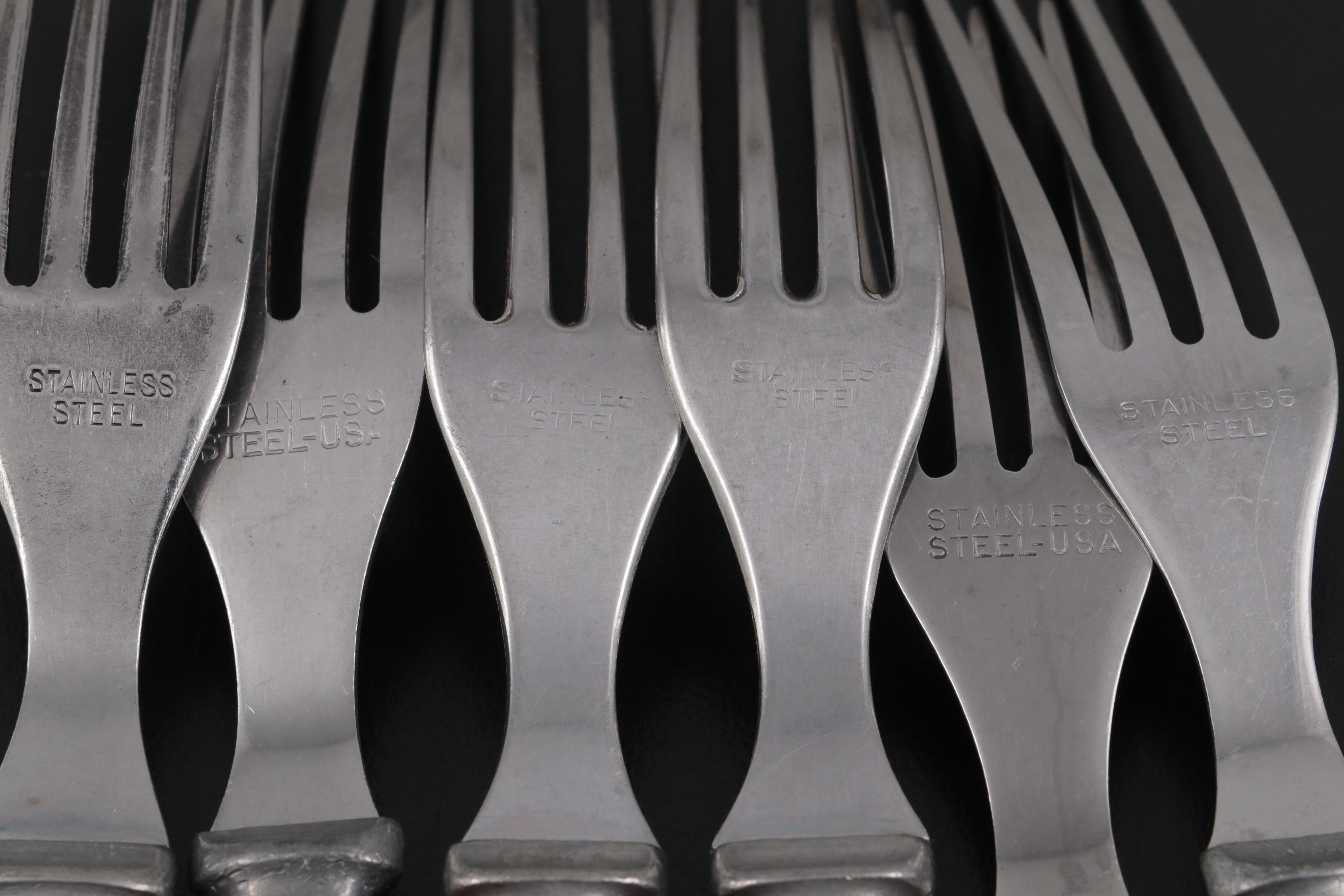 American Bakelite and Celluloid Handled Flatware Collection