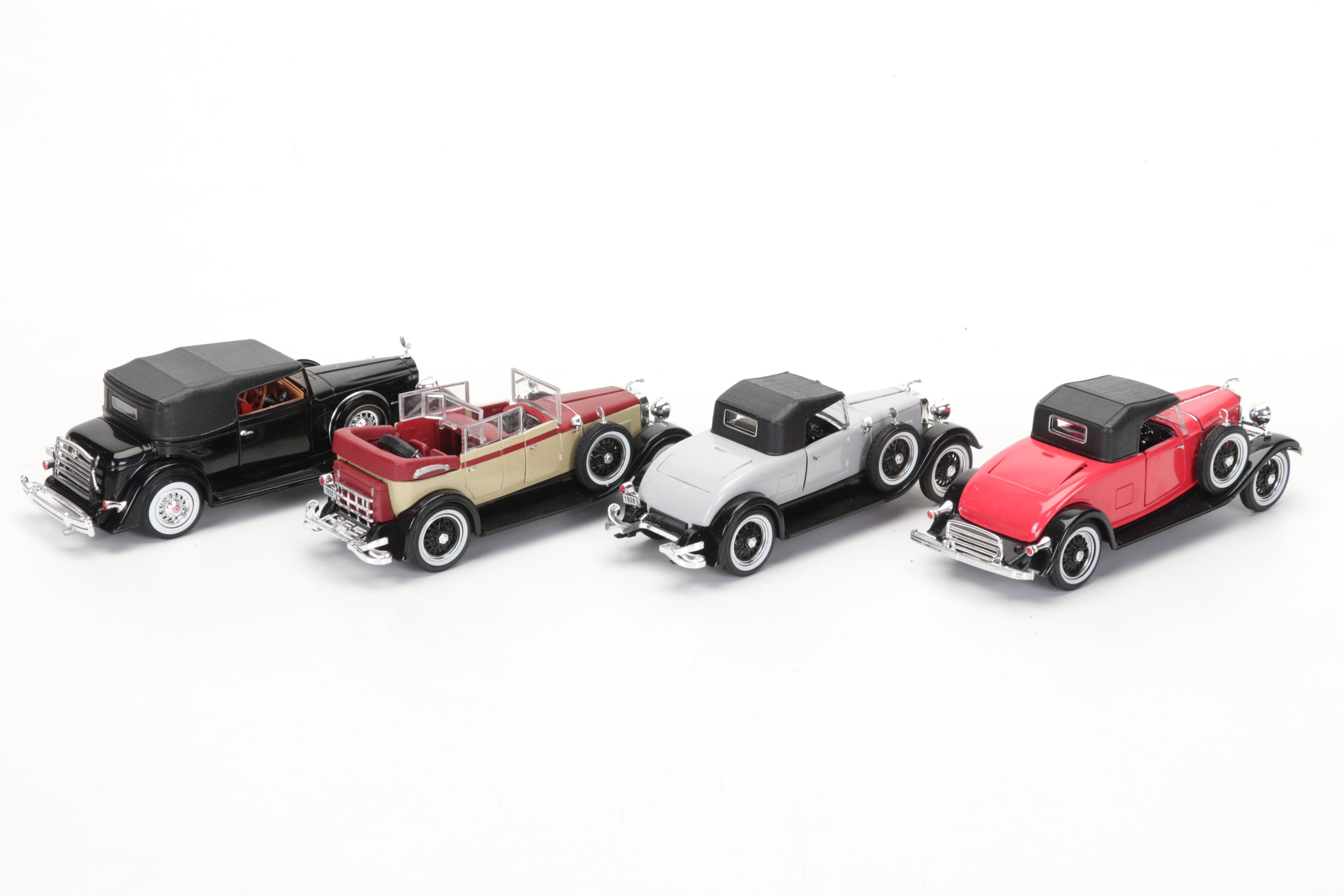 32 Diecast Metal and Plastic Vintage Car Models