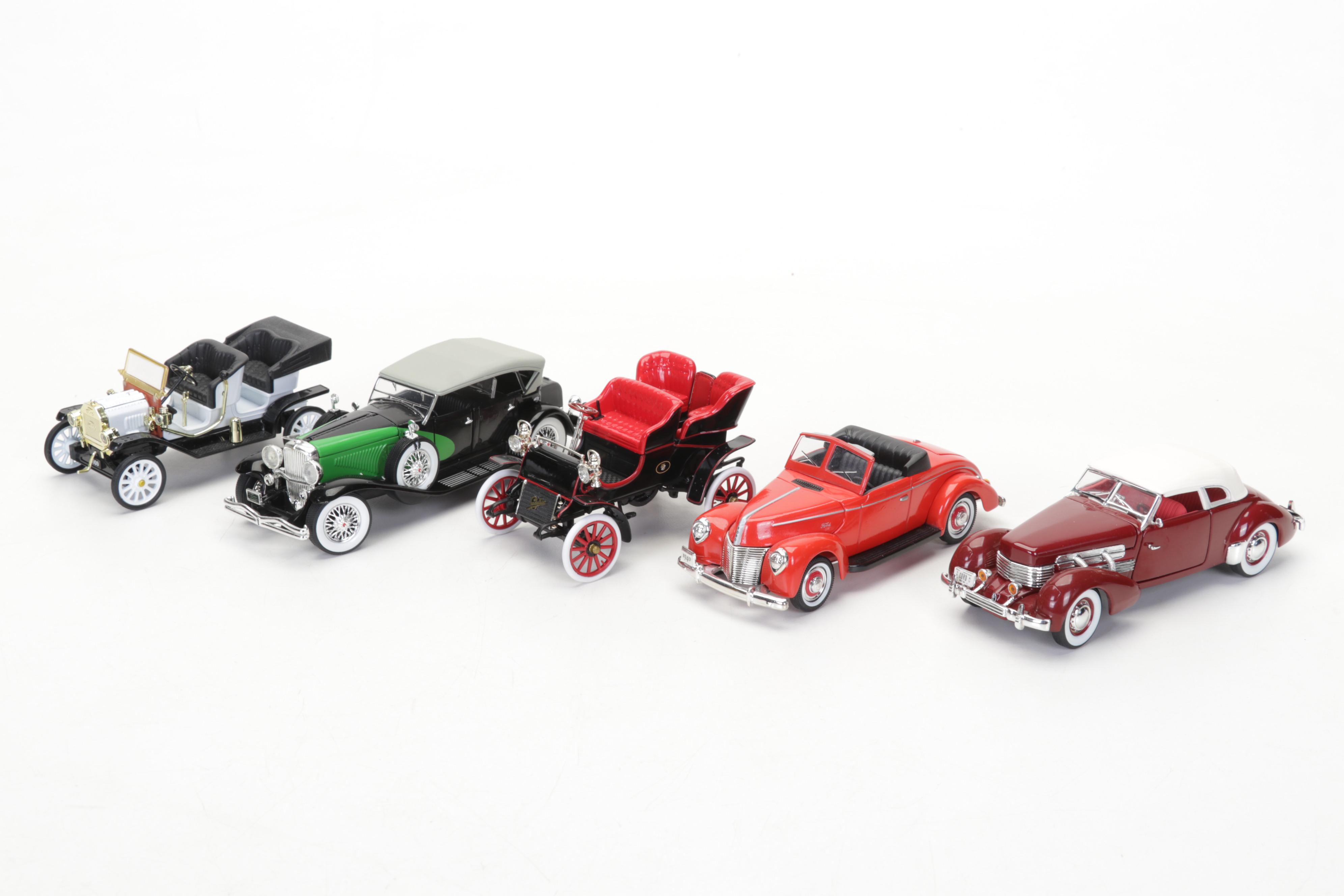 32 Diecast Metal and Plastic Vintage Car Models