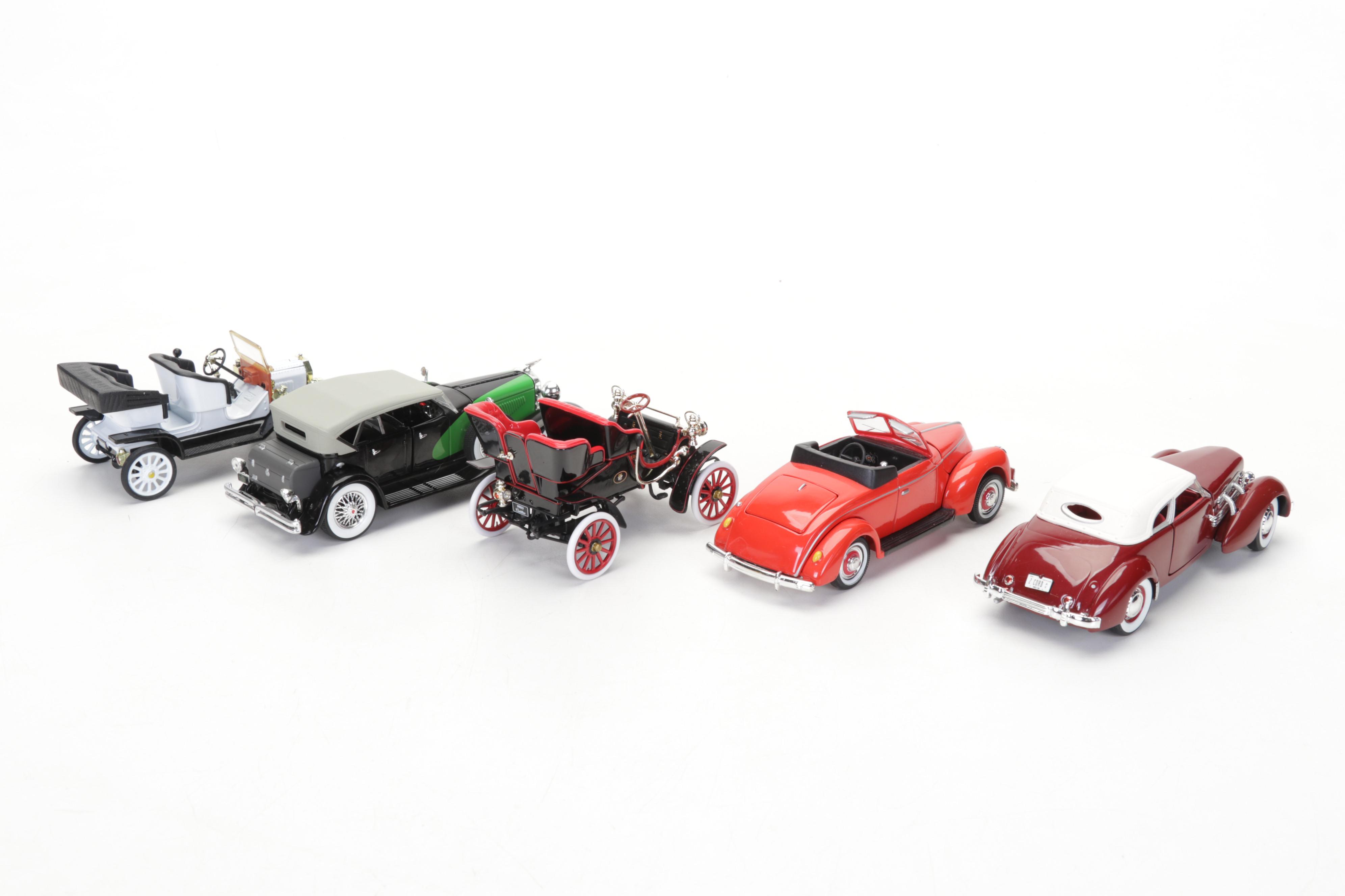 32 Diecast Metal and Plastic Vintage Car Models