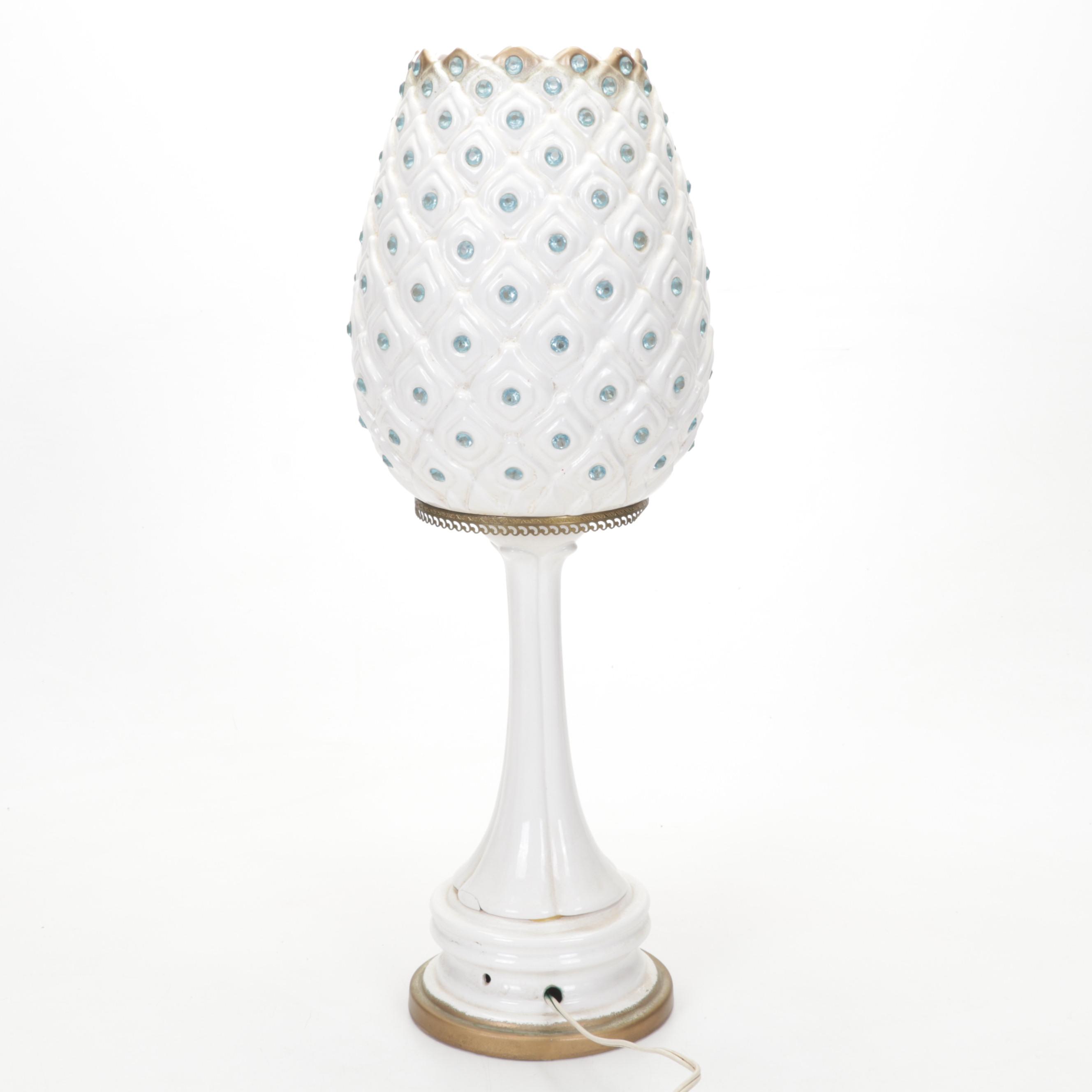 Royal Haeger Ceramic Pineapple Lamp, Mid-20th Century