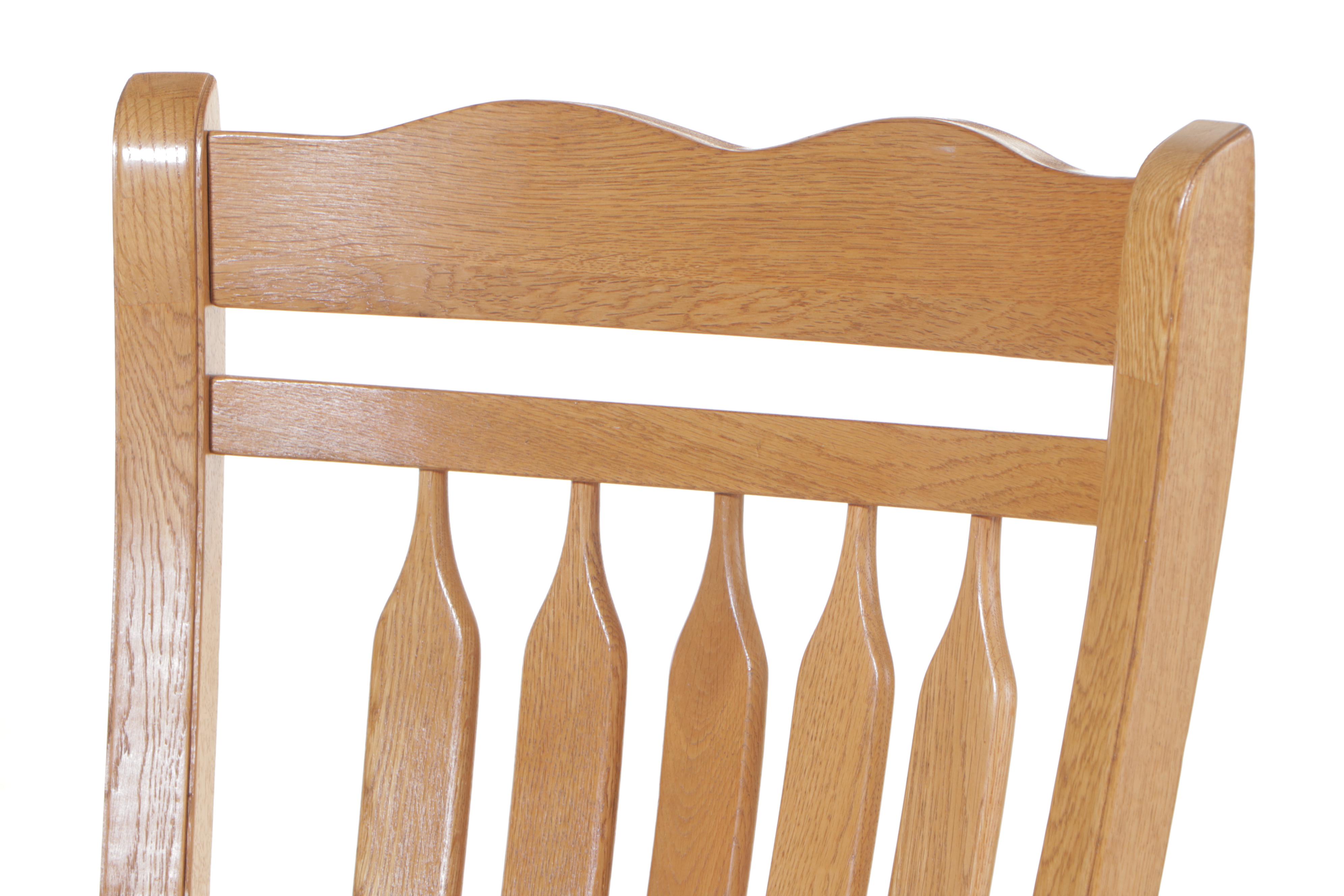 Seven-Piece Colonial Style Oak Dining Set