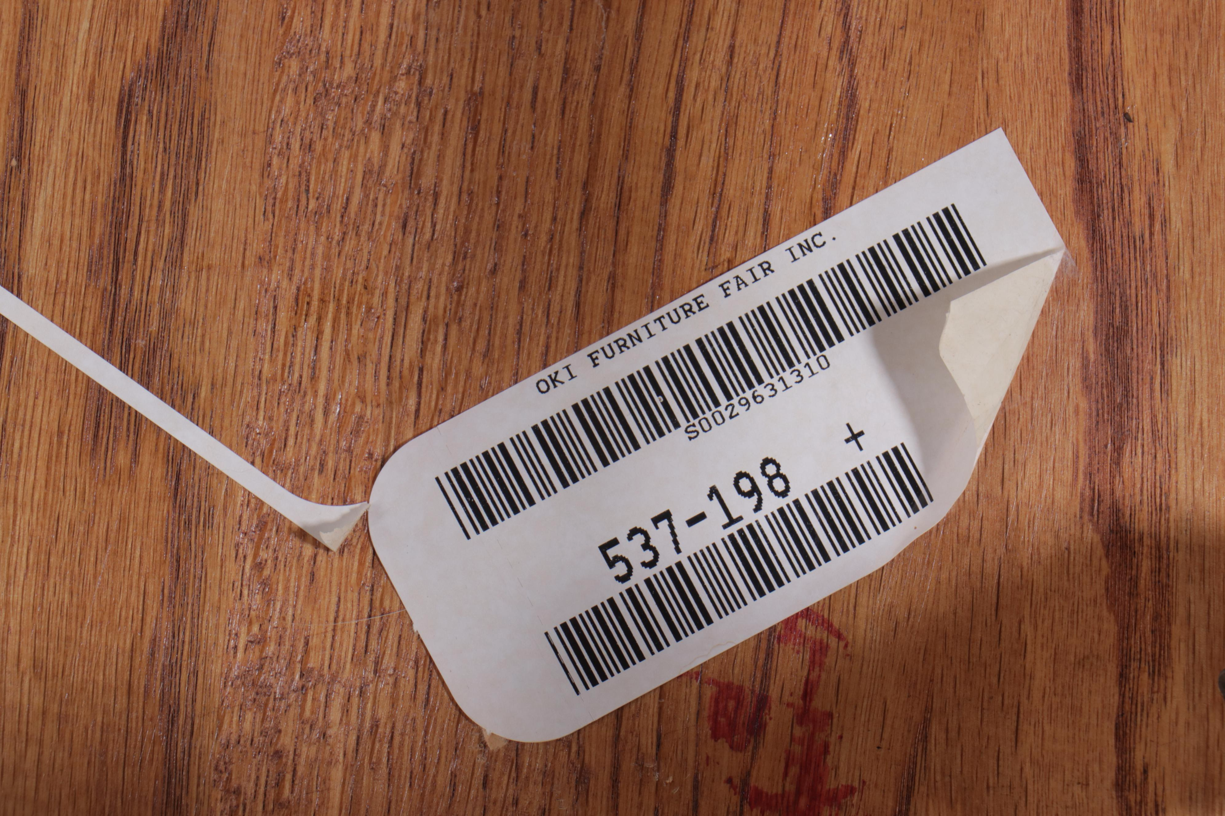 Seven-Piece Colonial Style Oak Dining Set