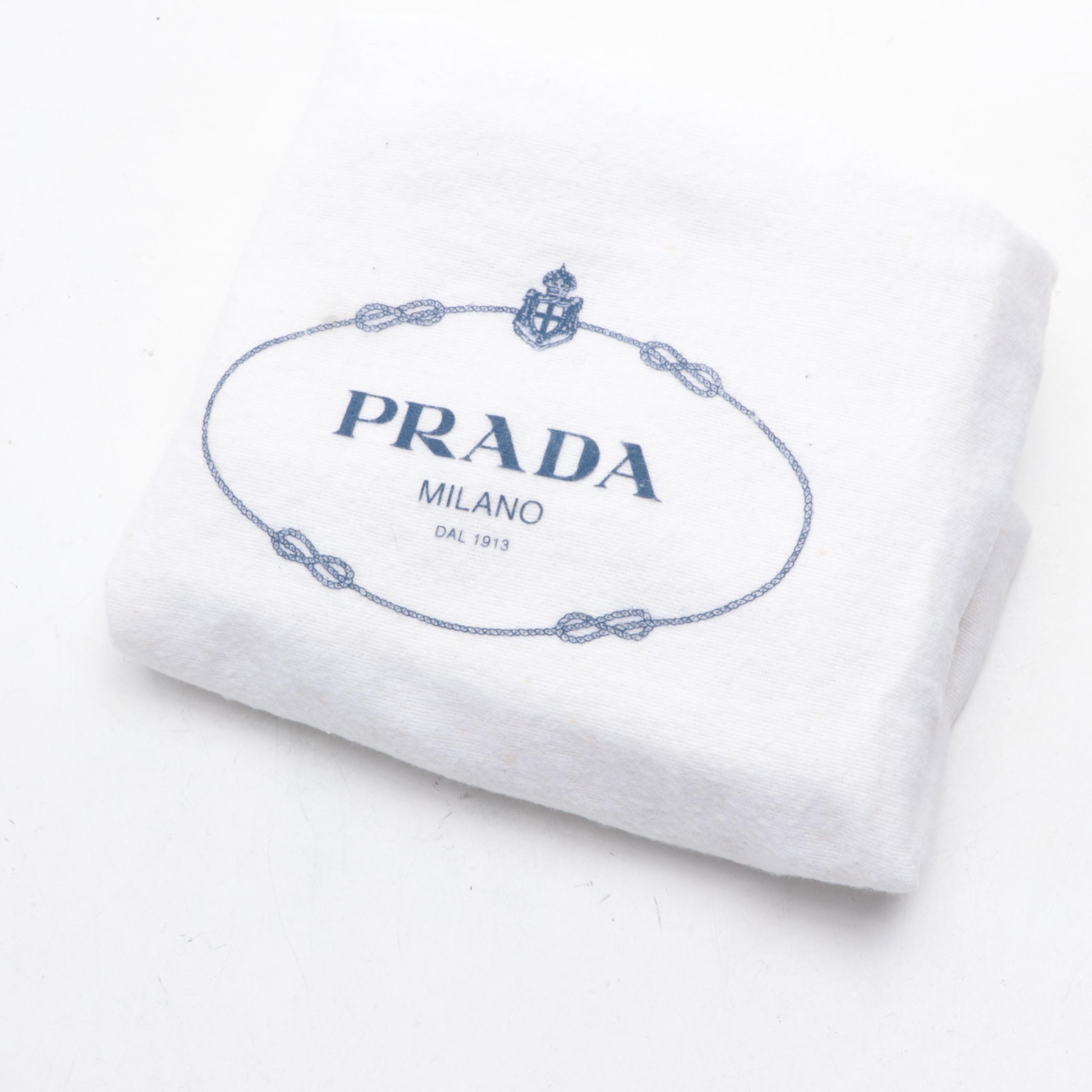 Prada Lux Chain Hobo Bag in Patent and Grain Finish Leather