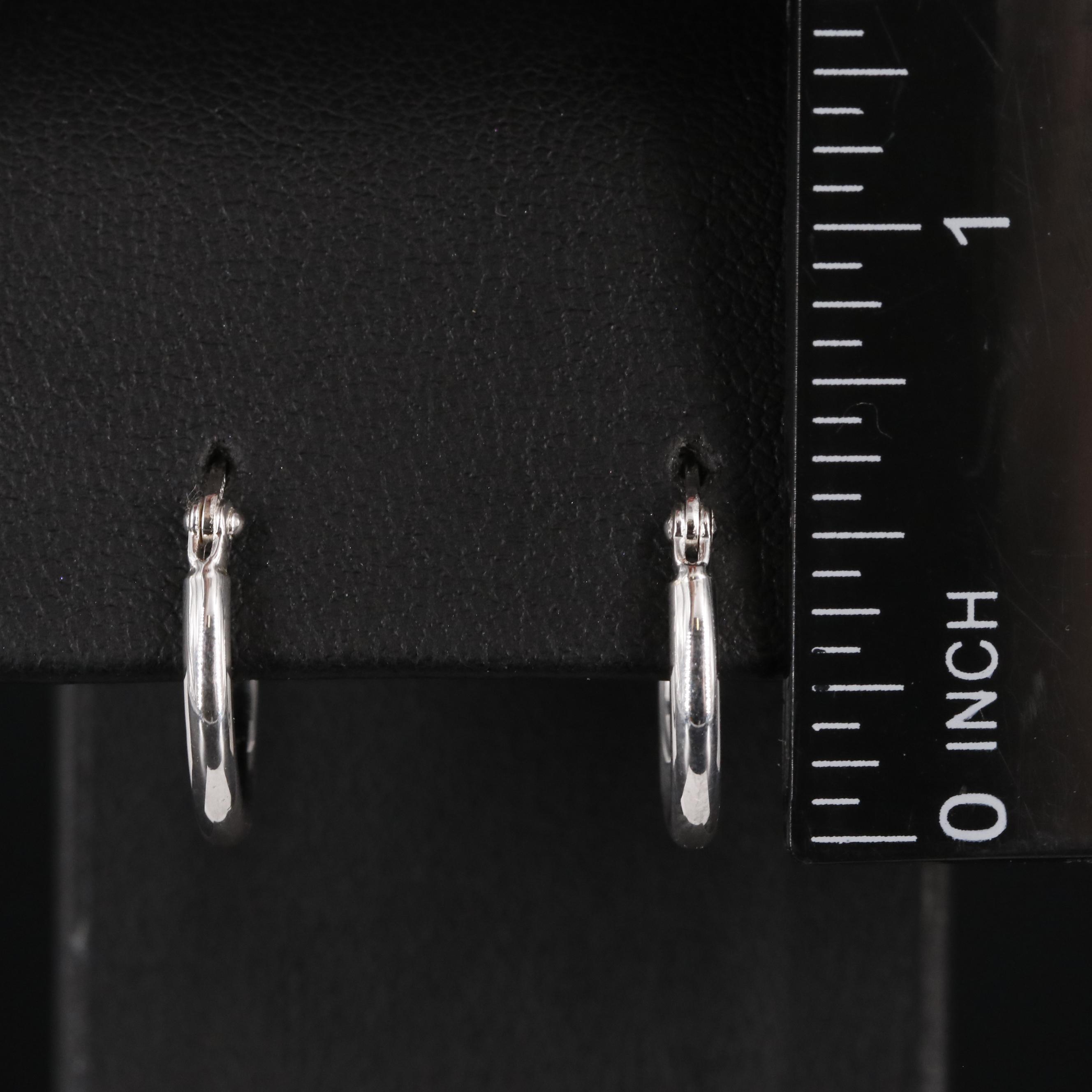 Sterling Huggie Earrings