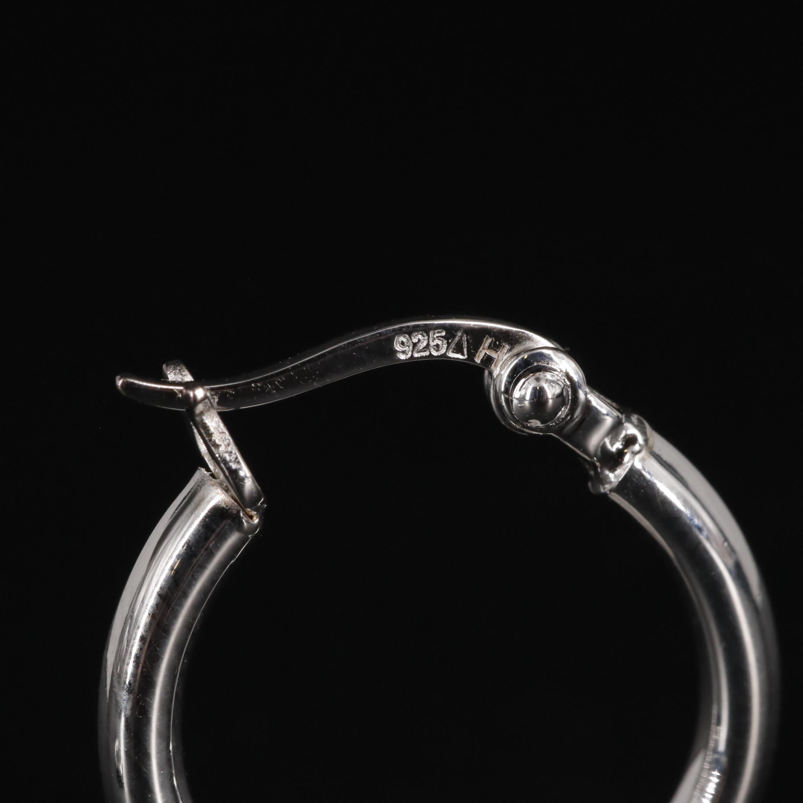 Sterling Huggie Earrings