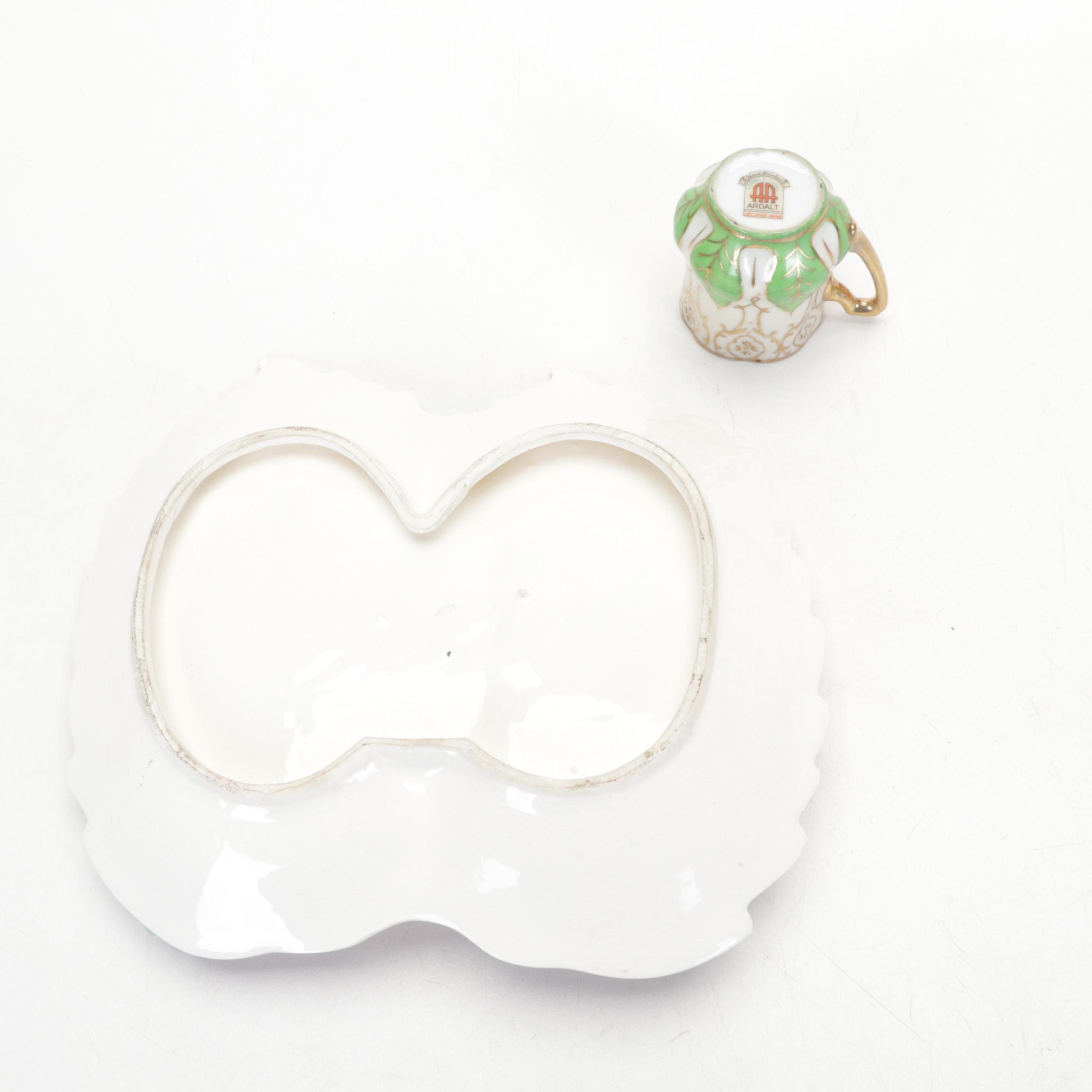 Royal Staffordshire Pottery"Queens Border" Ironstone Platter and Other Tableware