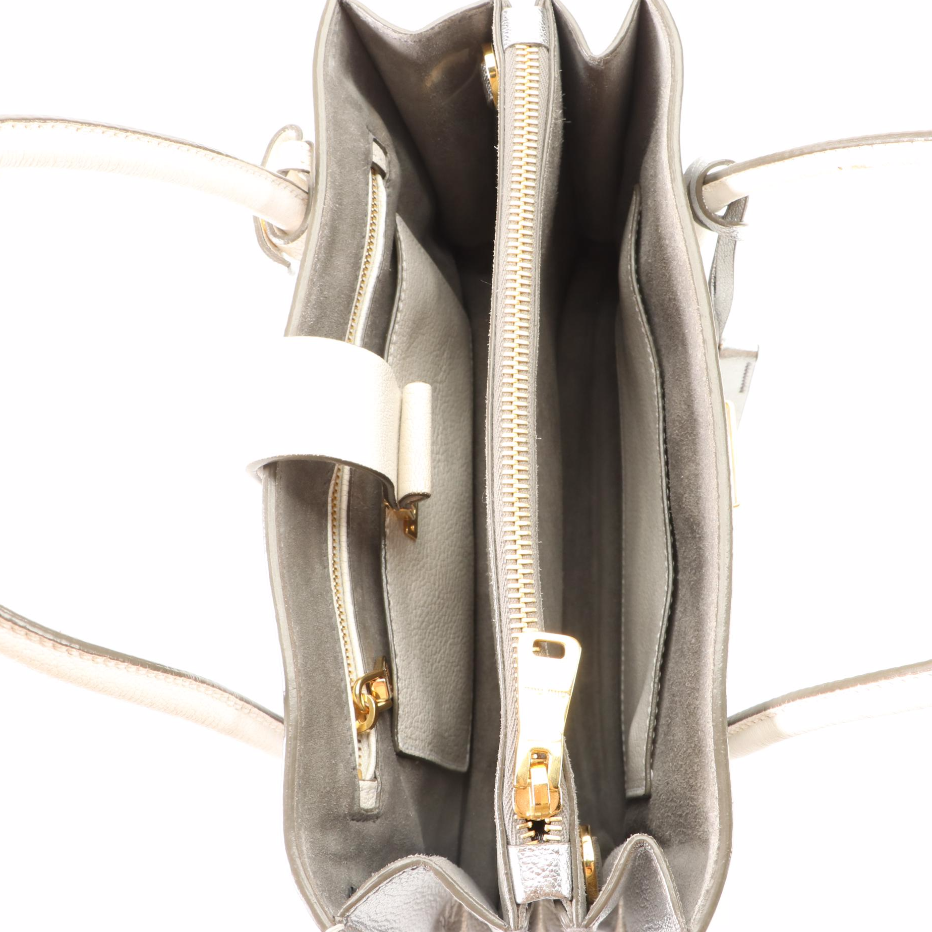 Miu Miu Madras Convertible Tote in Tri-Color Goatskin Leather