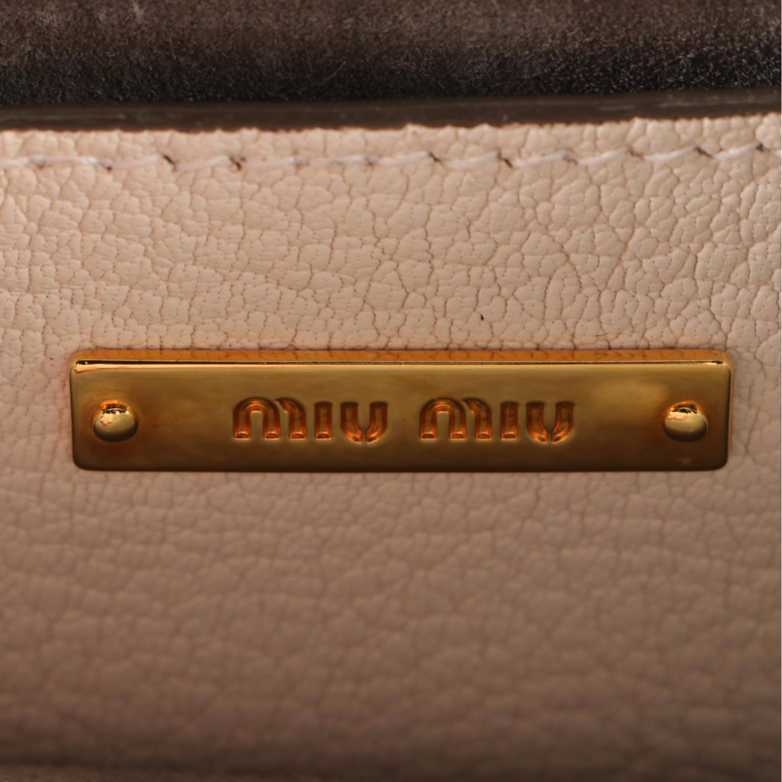 Miu Miu Madras Convertible Tote in Tri-Color Goatskin Leather