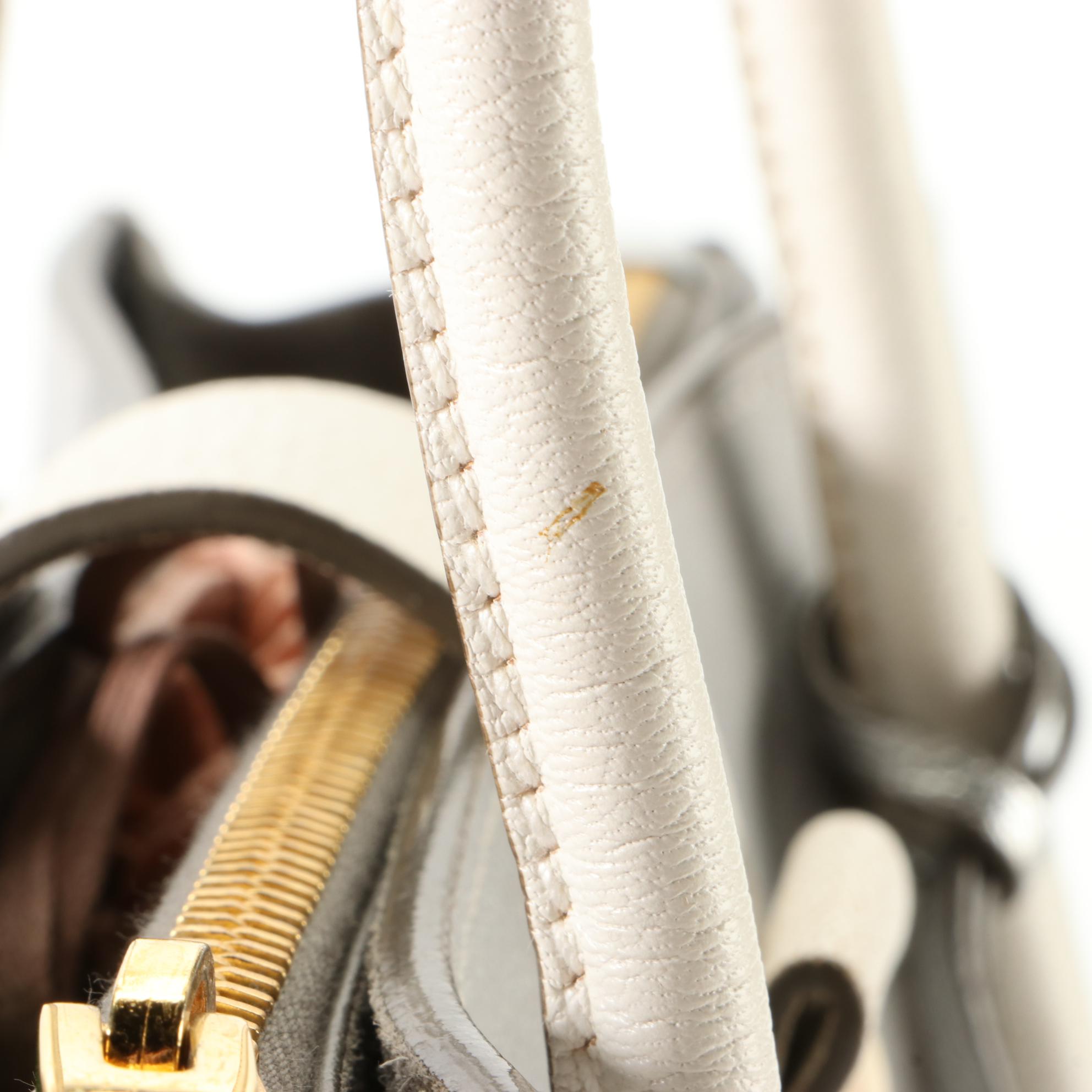 Miu Miu Madras Convertible Tote in Tri-Color Goatskin Leather