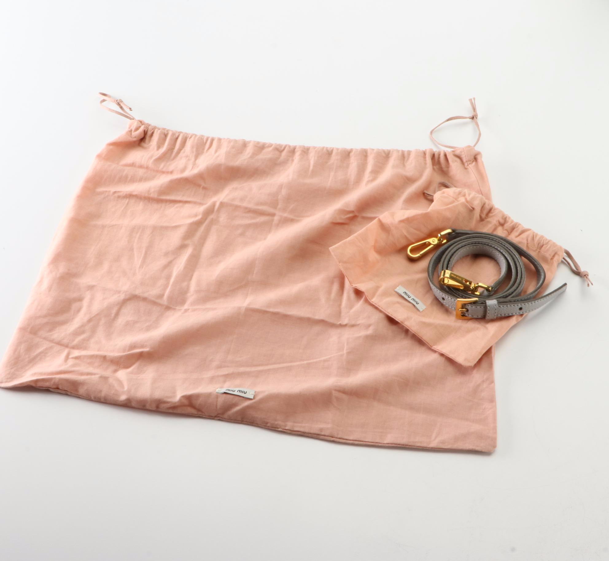 Miu Miu Madras Convertible Tote in Tri-Color Goatskin Leather