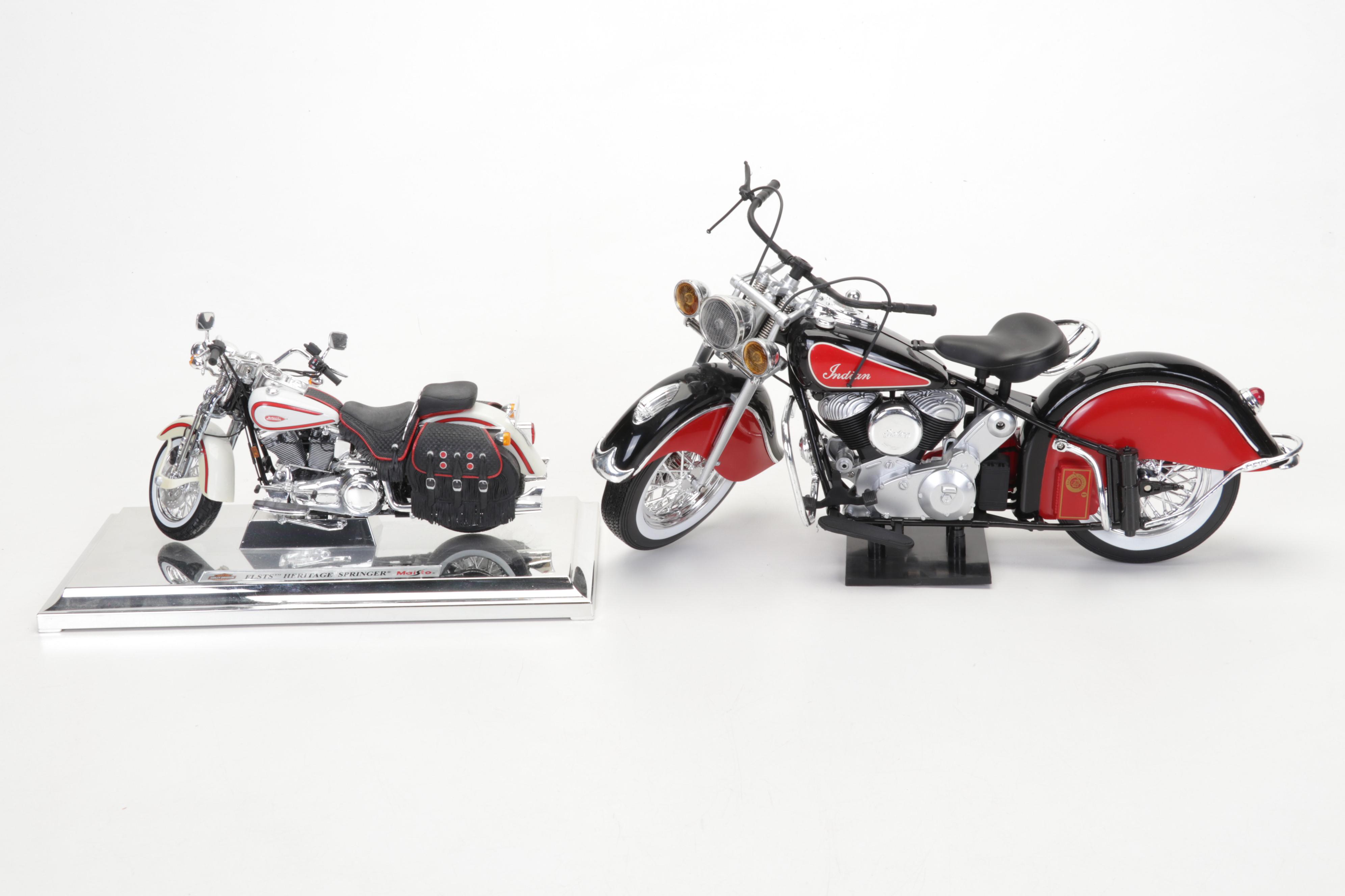 Diecast Metal and Plastic Pick-up Trucks and Motorcycles